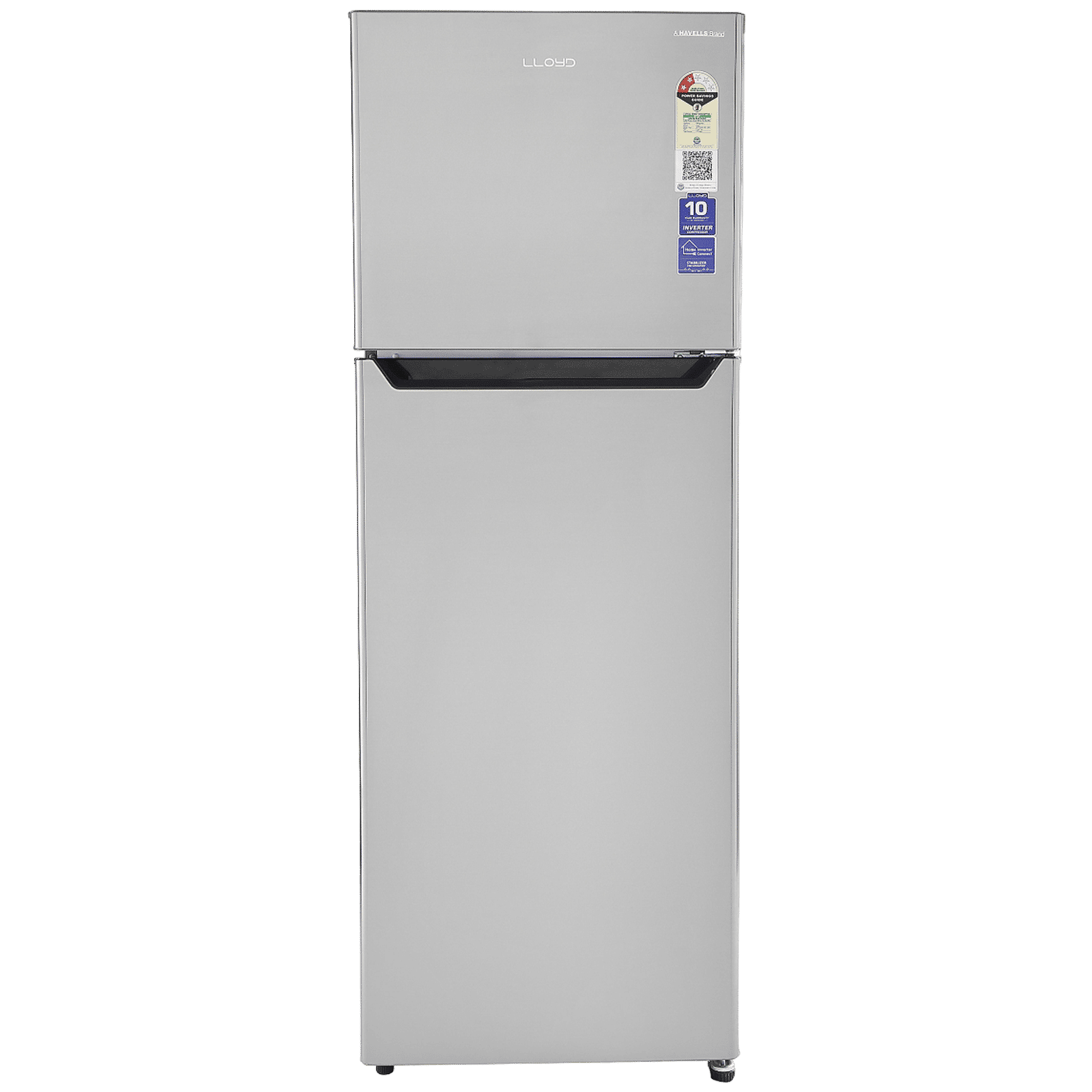 LLOYD 280 Litres 2 Star Frost Free Double Door Refrigerator with Ten Vent Technology (GLFF312AGST1GC, Graphite Steel)