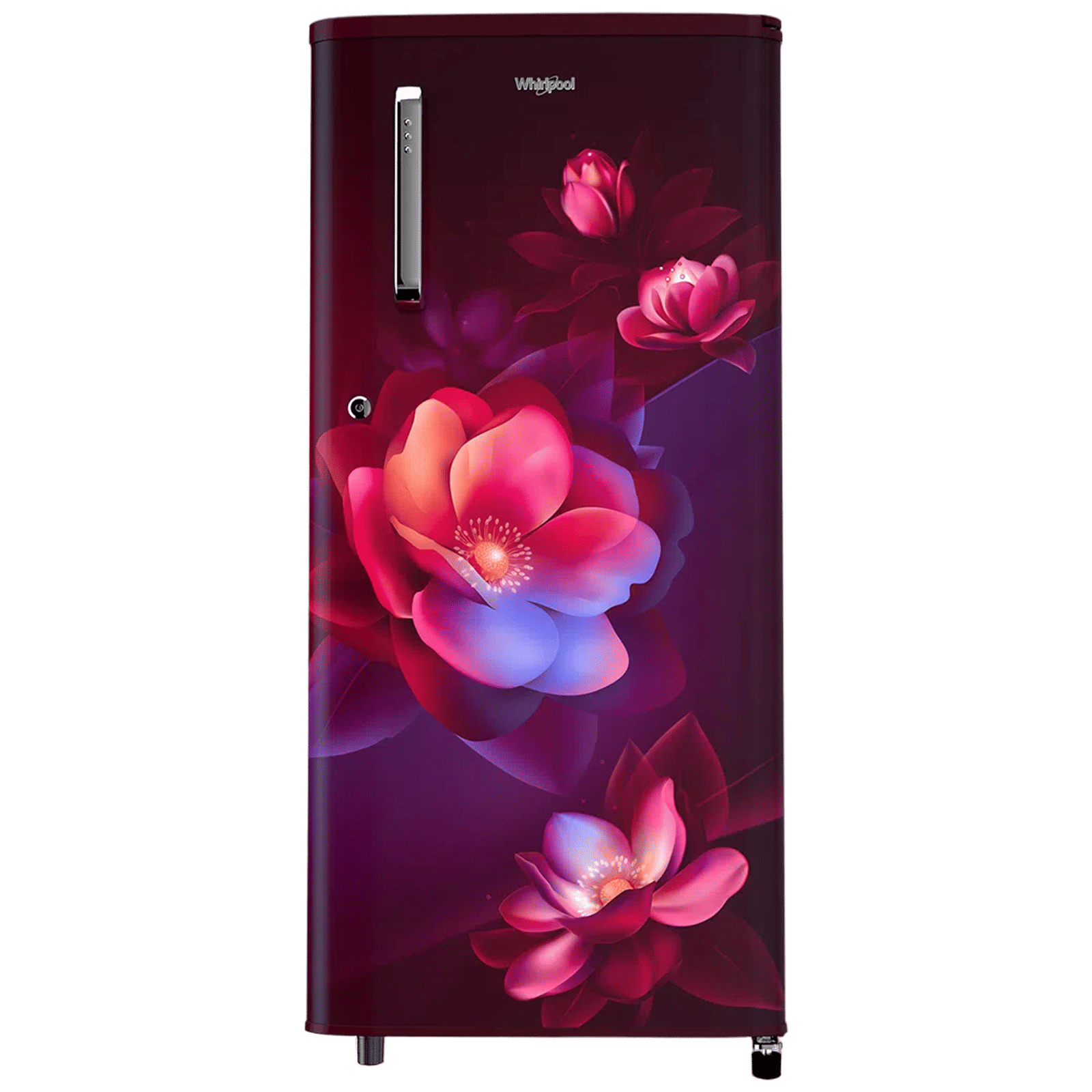 Whirlpool WDE 184 Litres 2 Star Direct Cool Single Door Refrigerator with Anti Bacterial Gasket (72680, Wine Bloom)