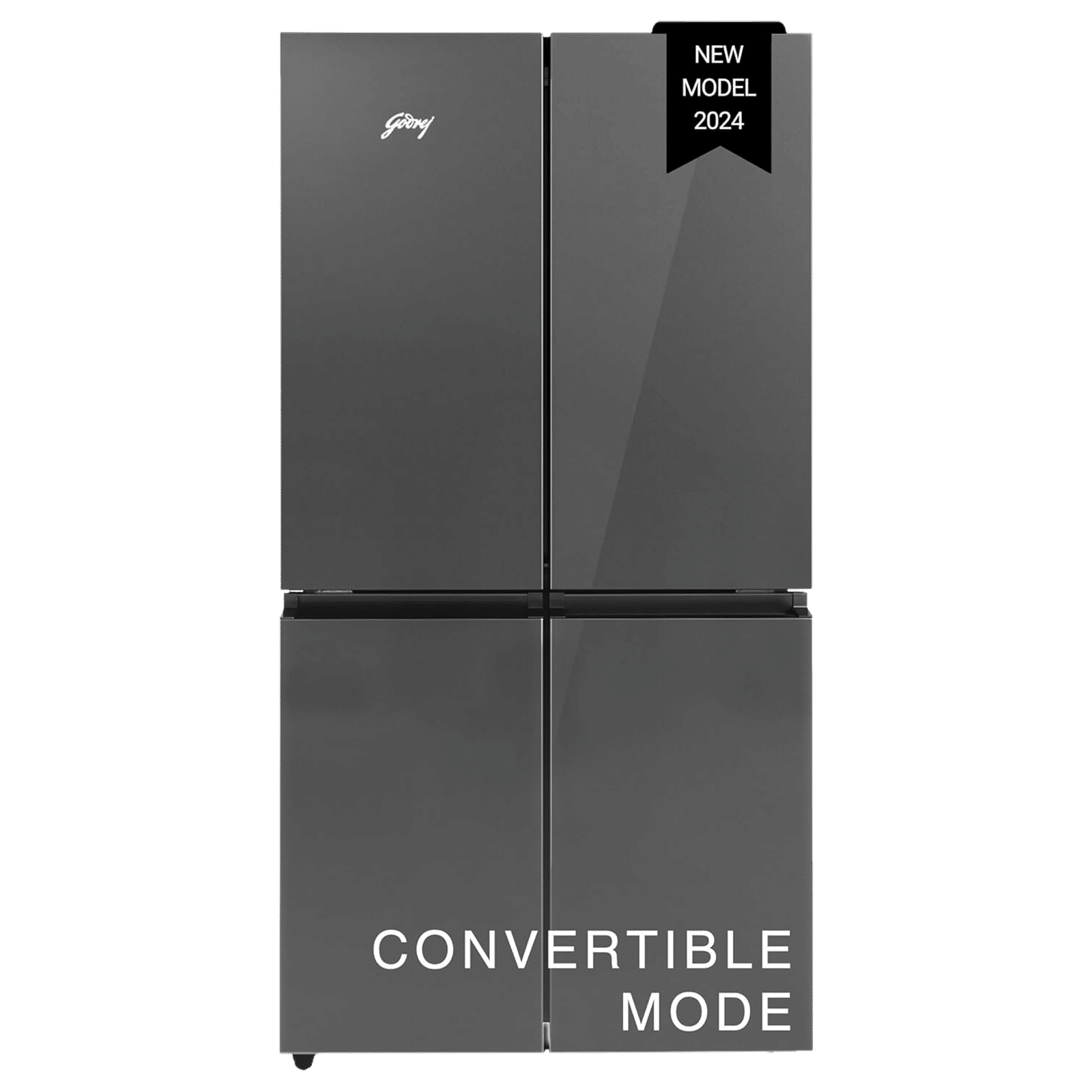 Godrej Eon Velvet 670 Litres Frost Free French Door Convertible Refrigerator with Dual Tech Cooling (RM EONVELVET 685 RIT GR BK, Graphite Black)
