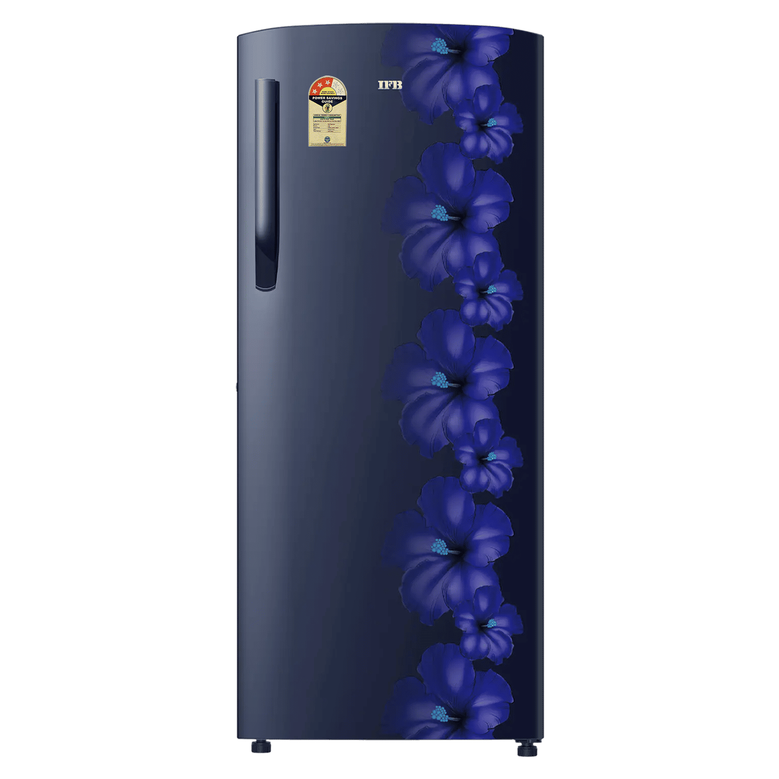 IFB Metal - Cool 222 Litres 3 Star Direct Cool Single Door Refrigerator with Anti Bacterial Gasket (IFBDC-2483FBH, Blue Flower)
