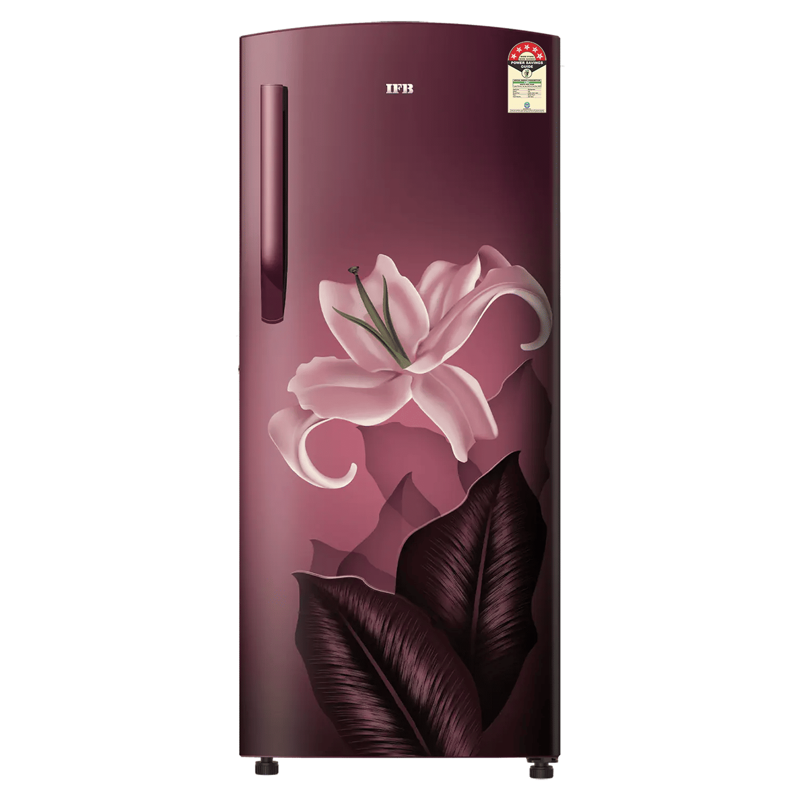 IFB Advance-Cool 206 Litres 5 Star Direct Cool Single Door Refrigerator with Anti Bacterial Gasket (IFBDC-2325IRB, Midnight Bloom Red)