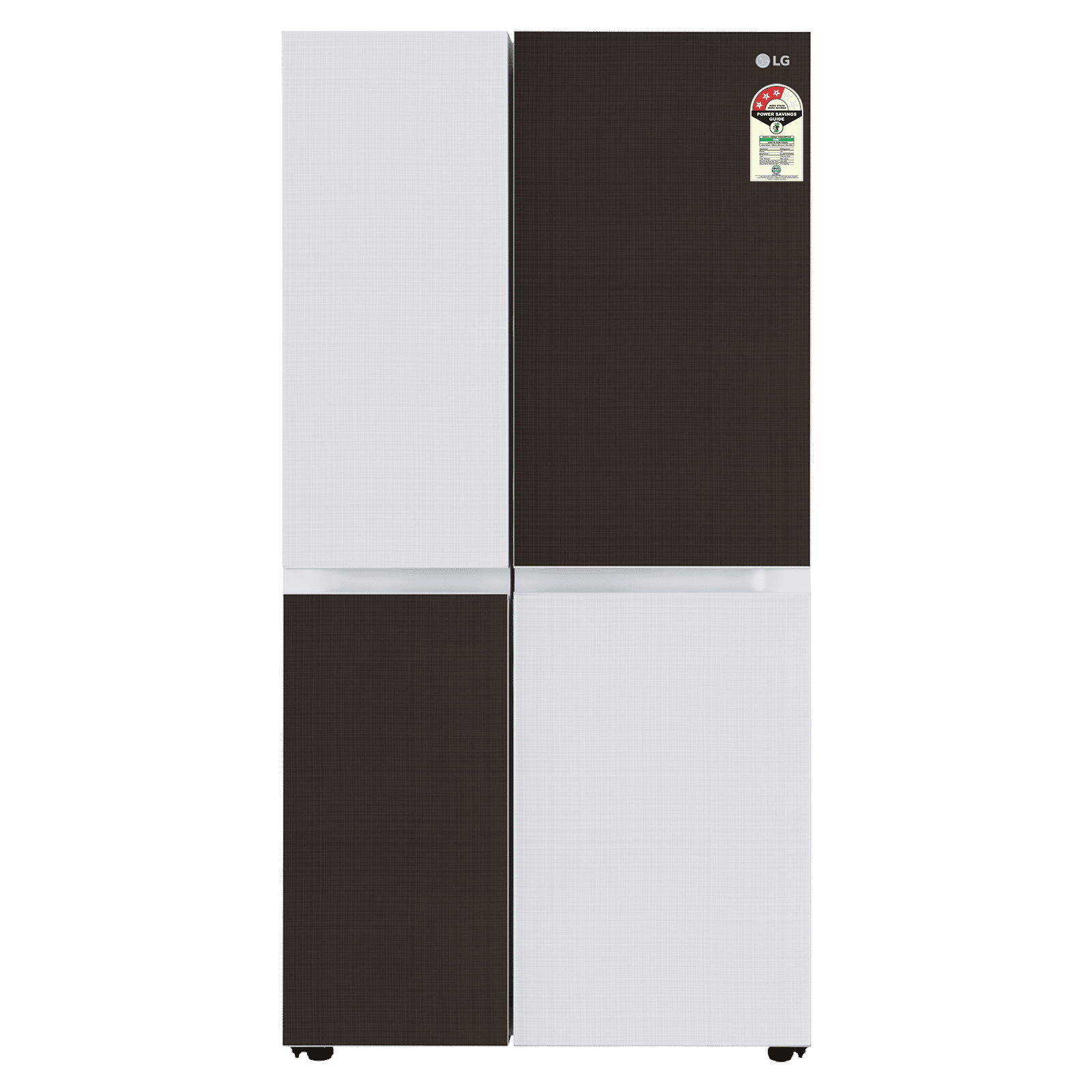 LG 650 Litres 3 Star Frost Free Side by Side Door Smart Wifi Enabled Refrigerator with Multi Air Flow (GL-B257DCM3, Check Mate)