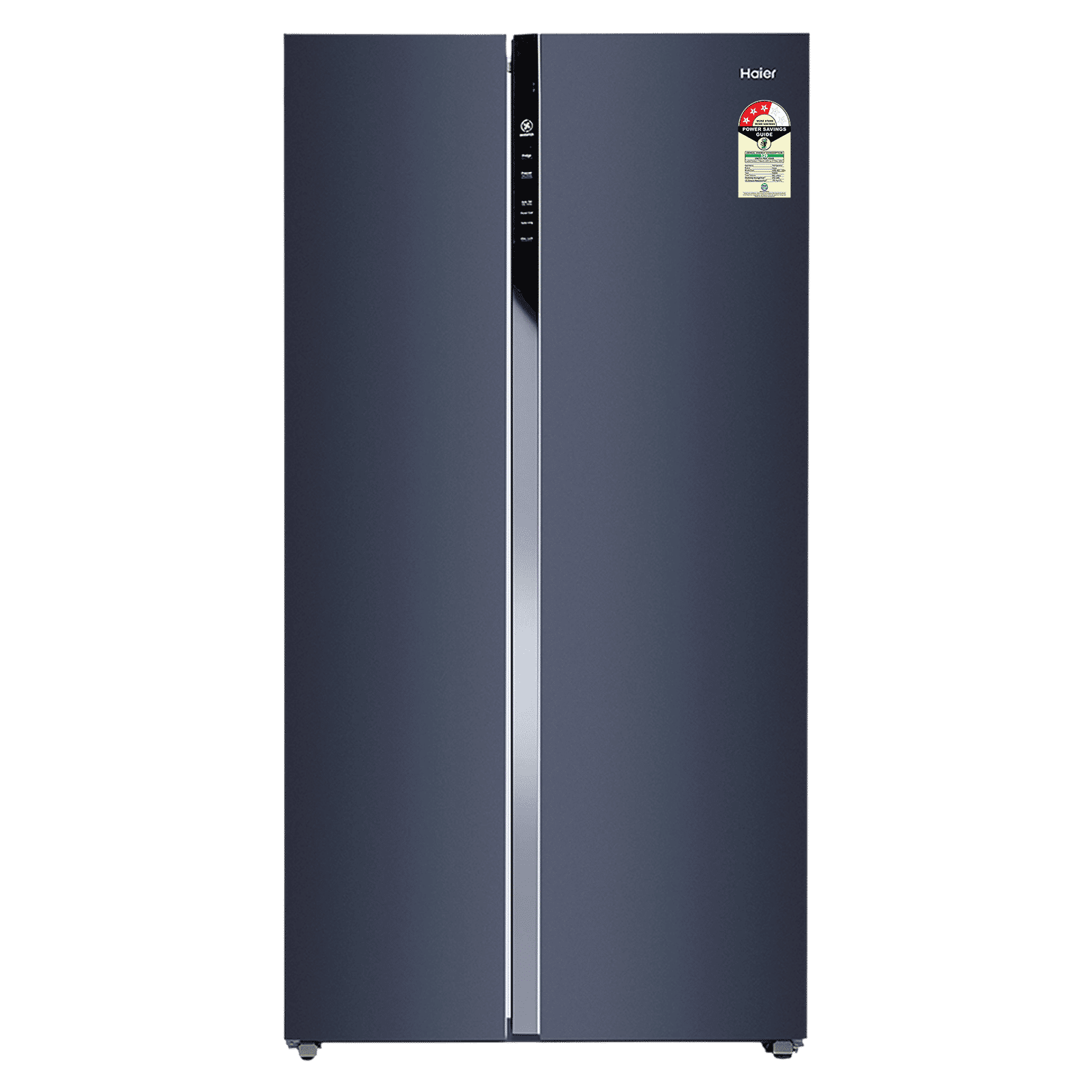 Haier 602 Litres 3 Star Frost Free Side By Side Door Smart Wifi Enabled Convertible Refrigerator with Deo Fresh Technology (HRS-682GKU1, Graphite Black)