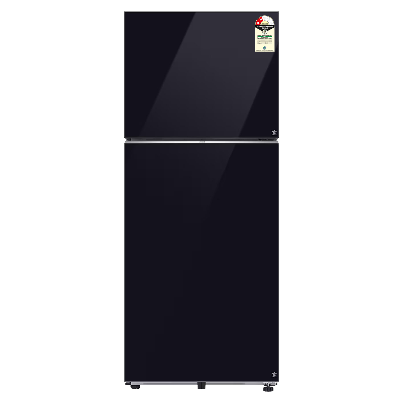SAMSUNG 396 Litres 2 Star Frost Free Double Door Smart Wifi Enabled Refrigerator with Digital Inverter Compressor (RT41DB6A4B22HL, Black Glass)