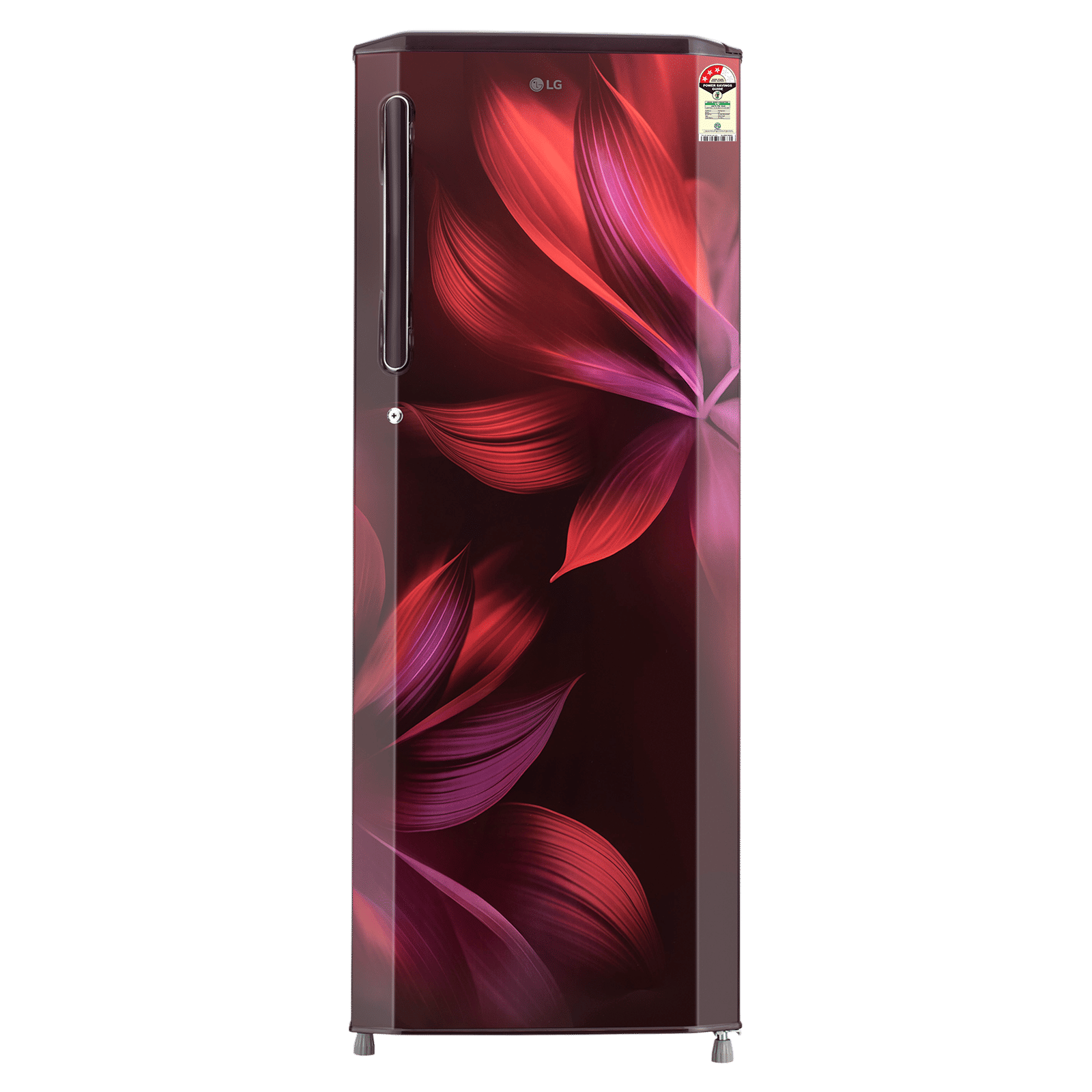 LG 281 Series 261 Litres 3 Star Direct Cool Single Door Refrigerator with Auto Smart Connect (GL-B281BSAX, Scarlet Aurora)