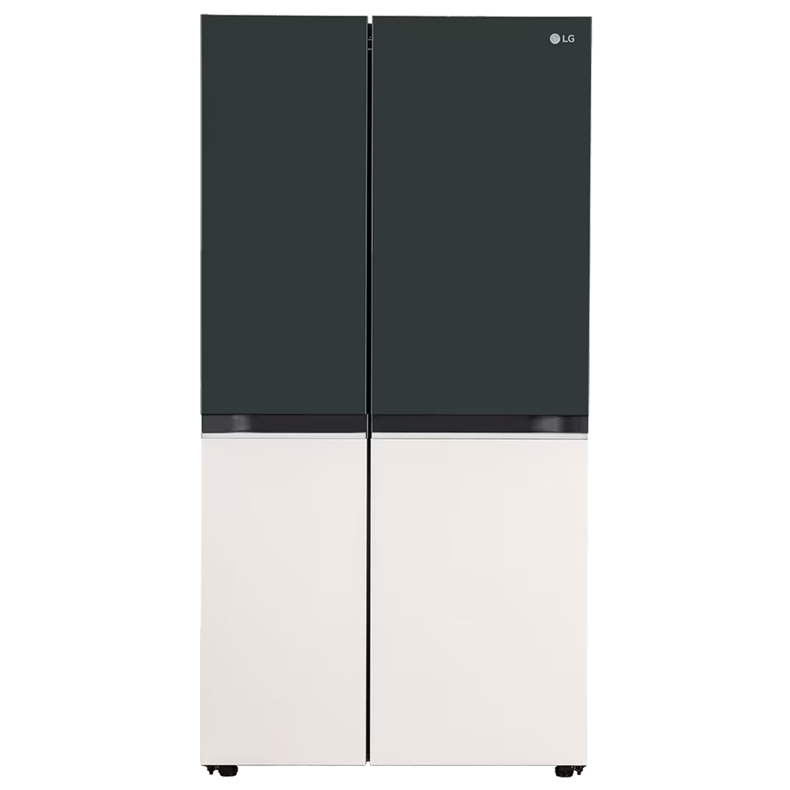 LG 650 Litres 3 Star Frost Free Side by Side Smart Wifi Enabled Convertible Refrigerator with Multi Air Flow (GL-B257EET3, Emerald Green Tango)