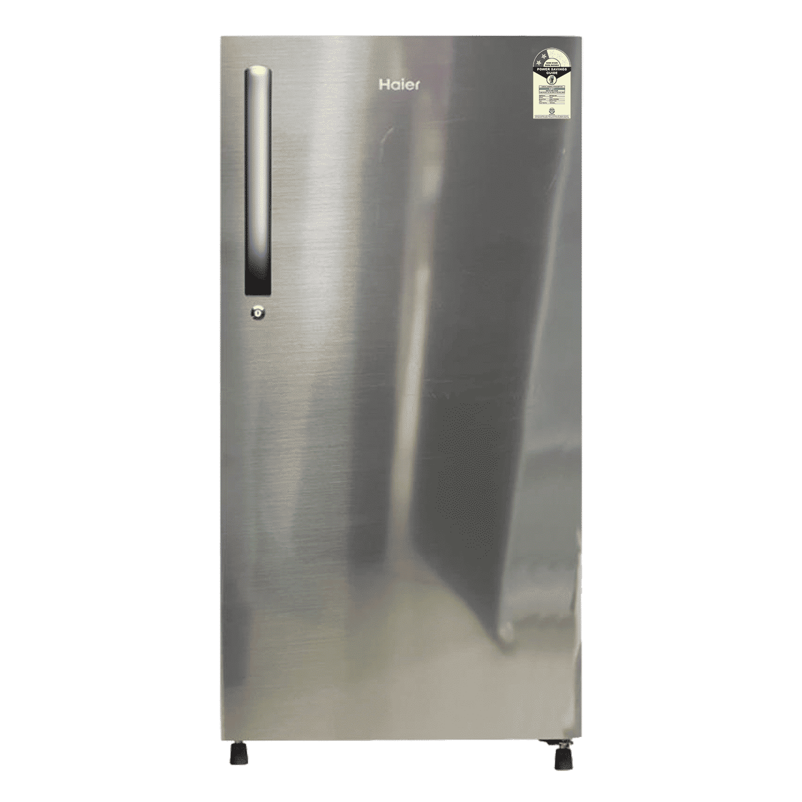 Haier 190 Litres 2 Star Direct Cool Single Door Refrigerator with Diamond Edge Freezing Technology (HRD-2102BNS-P, Nickel Steel)