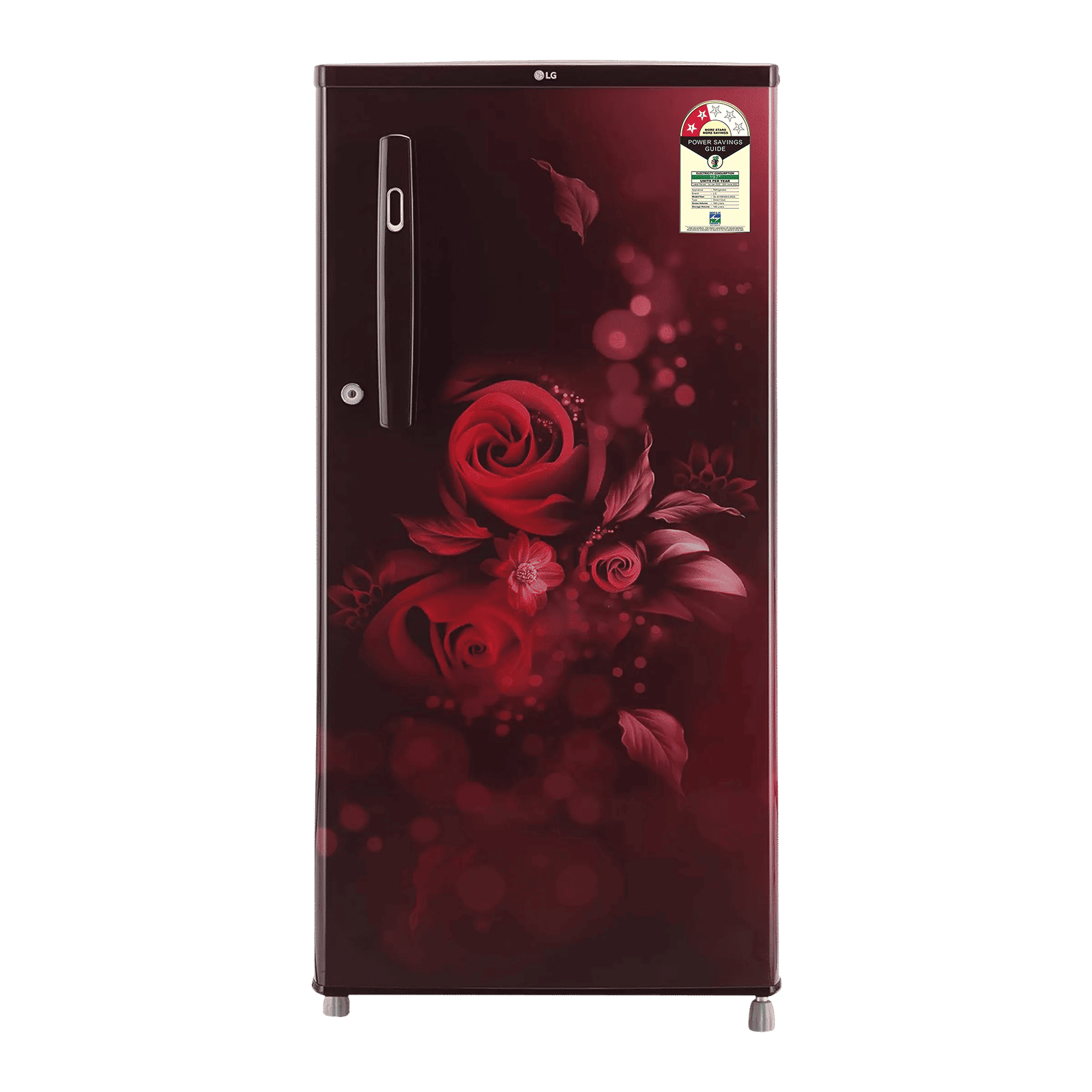 LG 190 Litres 2 Star Direct Cool Single Door Refrigerator with Stabilizer Free Operation (GL-B199OSEC, Scarlet Euphoria)