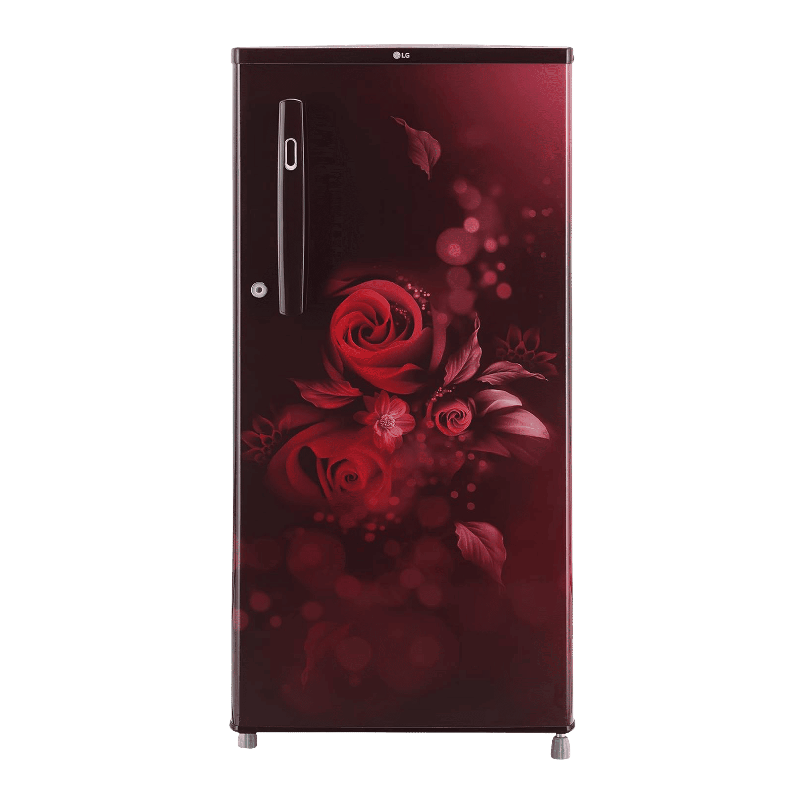 LG 190 Litres 2 Star Direct Cool Single Door Refrigerator with Stabilizer Free Operation (GL-B199OSEC, Scarlet Euphoria)