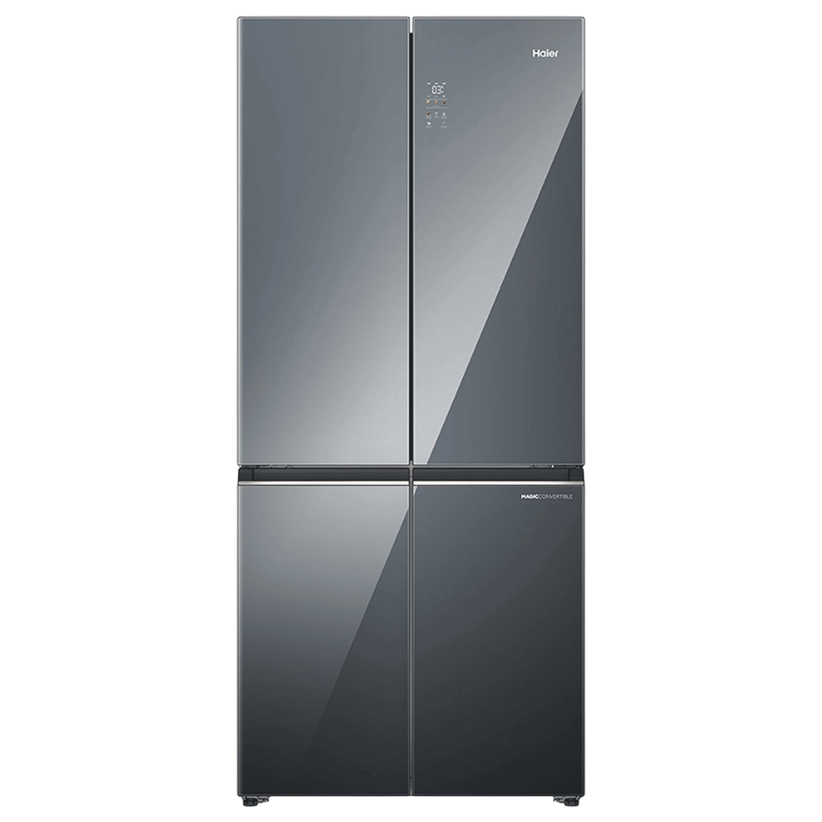 Haier Lumiere 520 Liters 3 Star Auto Defrost Four Door Smart Wifi Enabled Refrigerator with Colorful Digital Display (HRB-600MGU1, Mirror Glass)