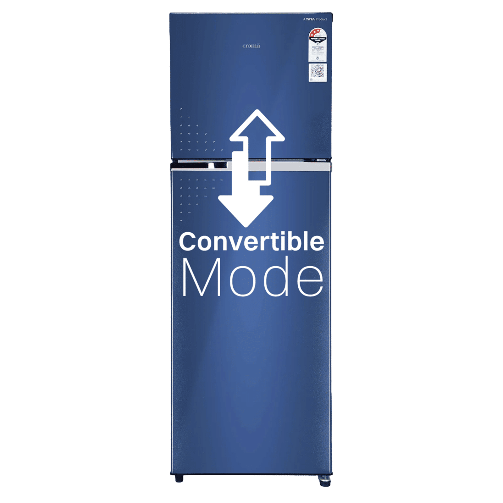 Croma 290 Litres 3 Star Frost Free Double Door Refrigerator with Inverter Technology (CRLR290FID276256, Ocean Blue)