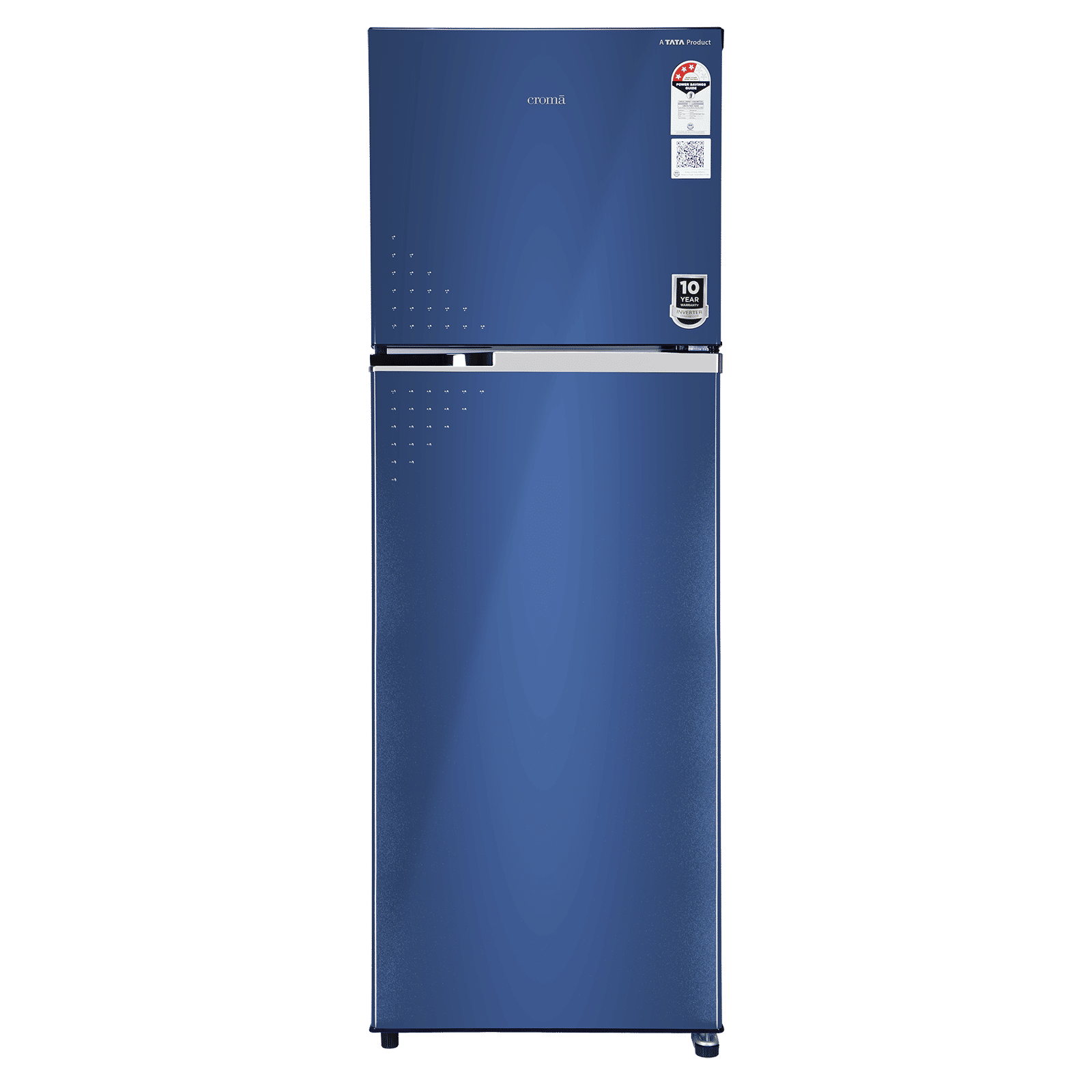 Croma 320 Litres 3 Star Frost Free Double Door Refrigerator with Inverter Technology (CRLR303FID276257, Ocean Blue)