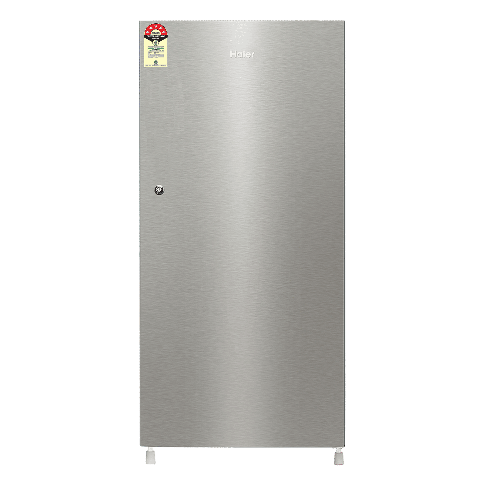 Haier 190 Litres 5 Star Direct Cool Single Door Refrigerator with One Hour Icing Technology (HRD-2105BNS-P, Nickel Steel)