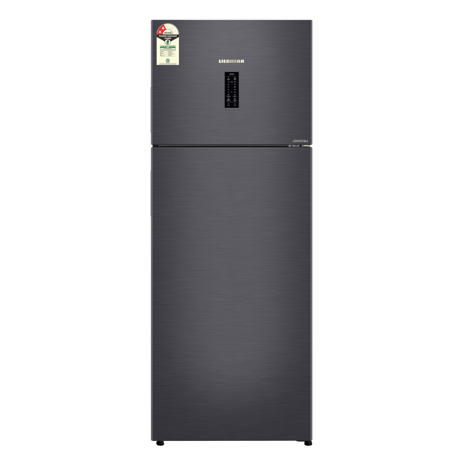 LIEBHERR Cluster 3 428 Litres 2 Star Frost Free Double Door Convertible Refrigerator with Duo Cooling (TVPcsB 4235, Cobalt Steel)
