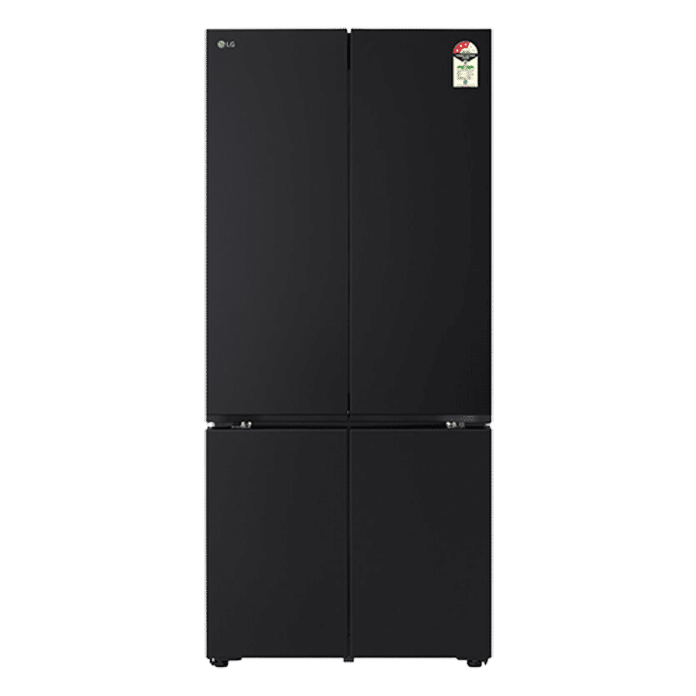 LG 610 Litres 3 Star Frost Free French Door Smart Wifi Enabled Refrigerator with Hygiene Fresh Plus (GV-B25FFGMB, Black Glass)
