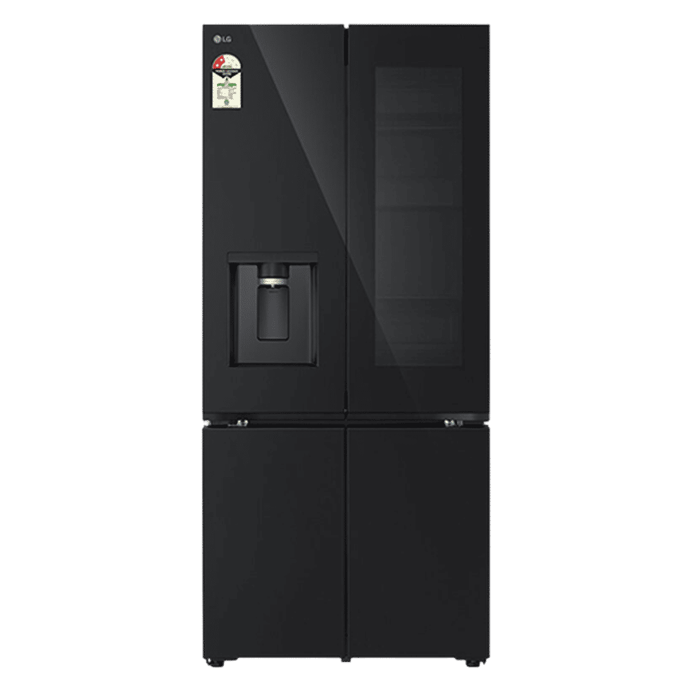 LG 610 Litres 2 Star Frost Free French Door Smart Wifi Enabled Refrigerator with InstaView (GV-K25FFGFB, Black Glass)