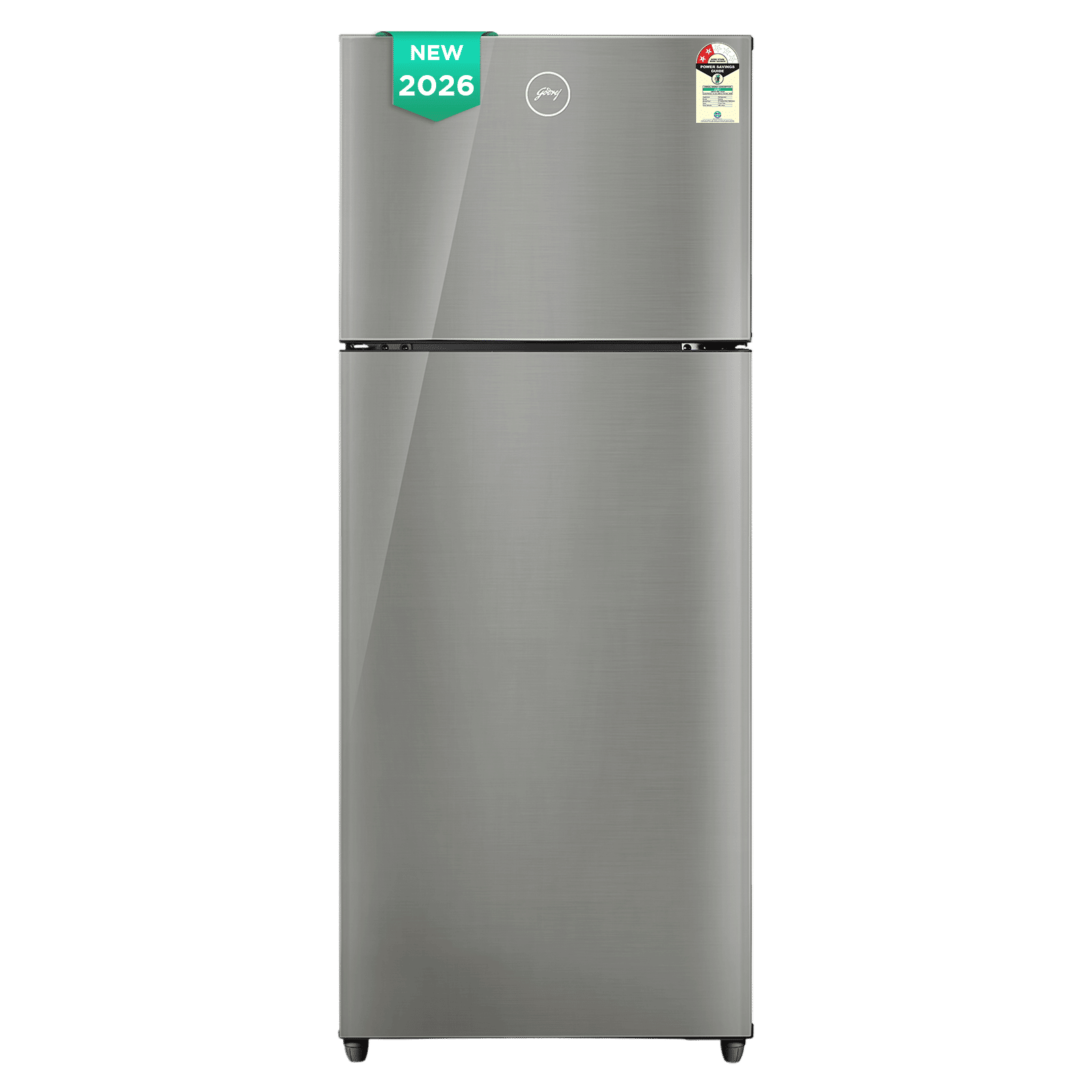 Godrej Eon Alpha 238 Litres 2 Star Frost Free Double Door Refrigerator with Nano Shield Technology (RT EONALPHA 270BN RI ST GL, Steel Grey) (2026 Model)