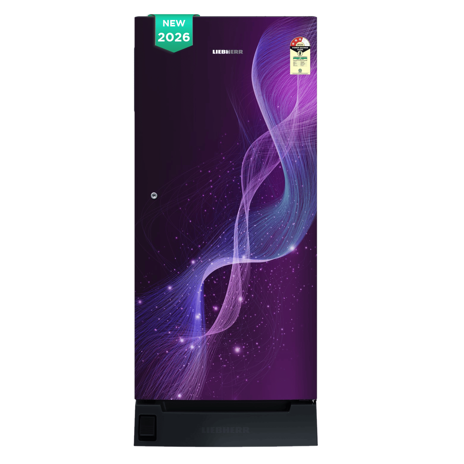 LIEBHERR Plus 191 Litres 3 Star Direct Cool Single Door Refrigerator with Hands-free Opening (DFPpsC 1931, Purple Strings) (2026 Model) (2026 Model)