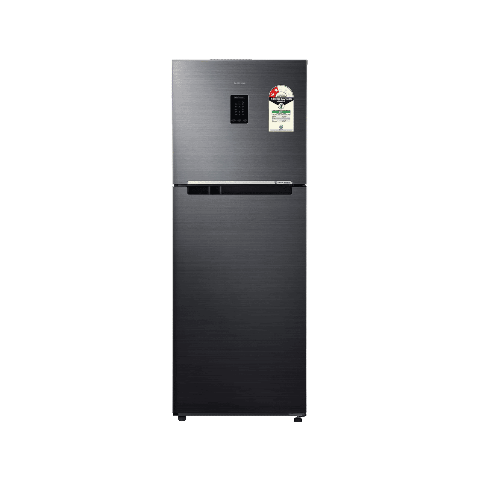 Samsung RT31 301 Litres 2 Star Frost Free Double Door Convertible Refrigerator with Twin Cooling Plus Technology (RT31H4522BX/HL, Luxe Black)