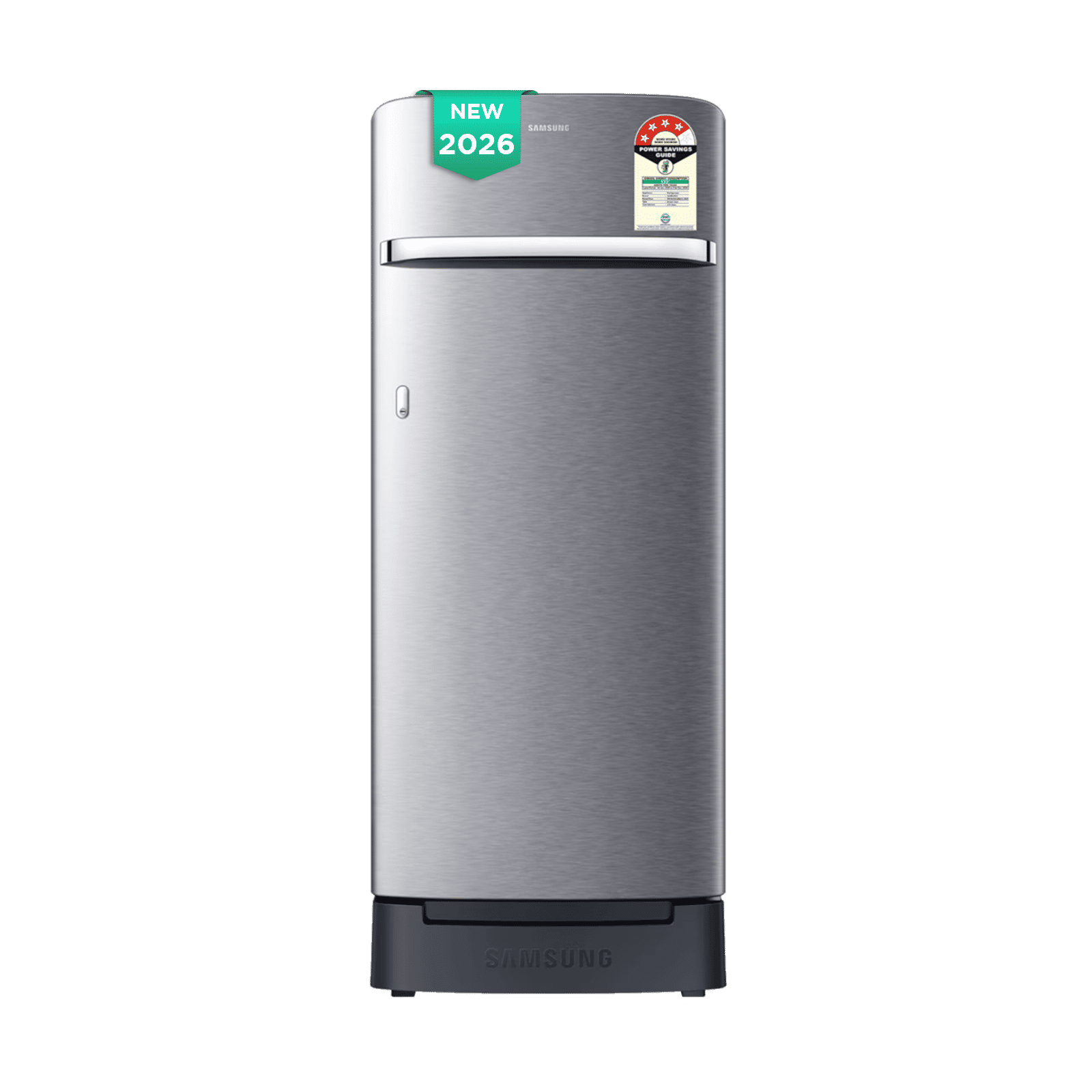 Samsung RR23 215 Litres 4 Star Direct Cool Single Door Refrigerator with Anti Bacterial Gasket (RR23H2H34S8/HL, Elegant Inox) (2026 Model)
