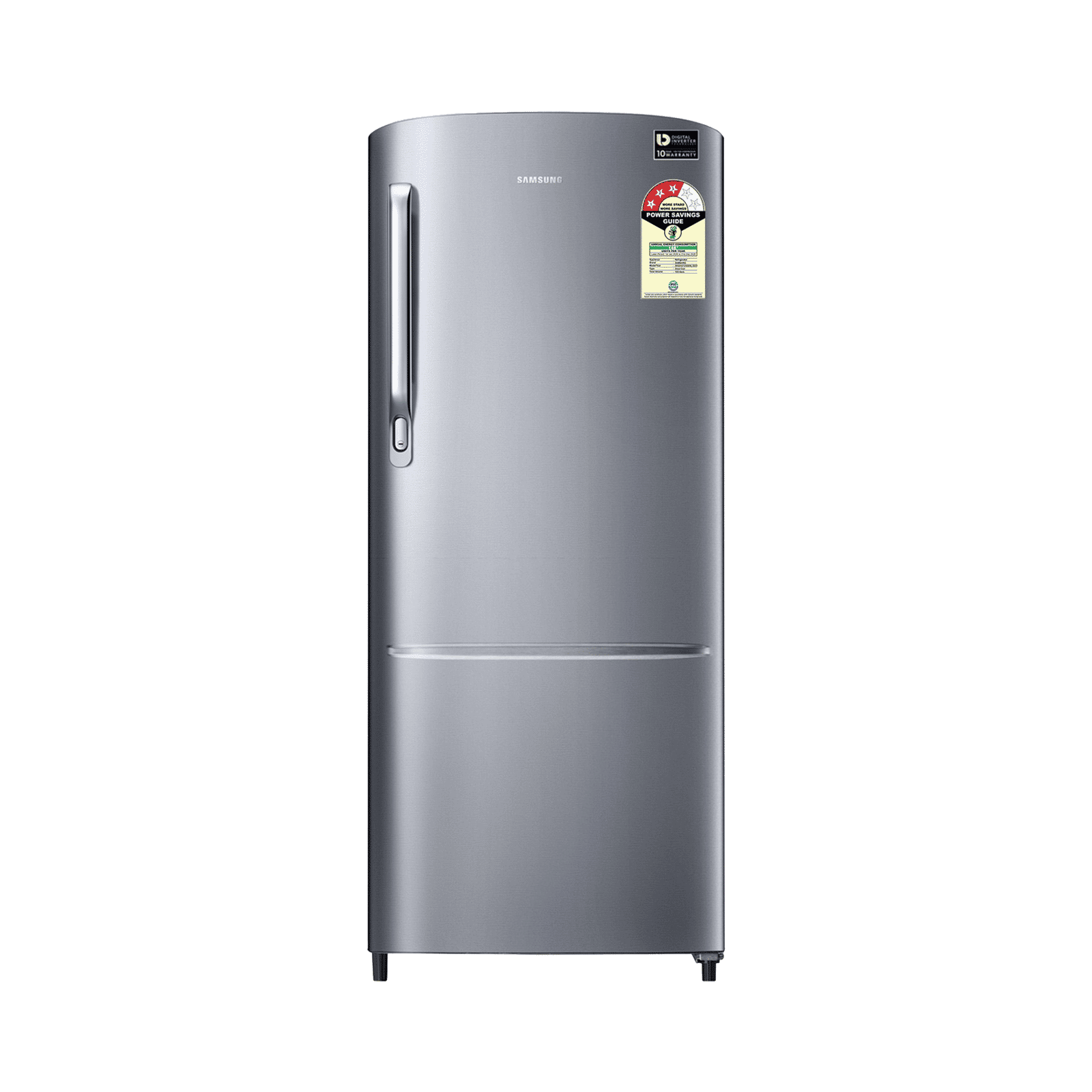 Samsung RR20 183 Litres 3 Star Direct Cool Single Door Refrigerator with Anti Bacterial Gasket (RR20H2723S8/NL, Elegant Inox)