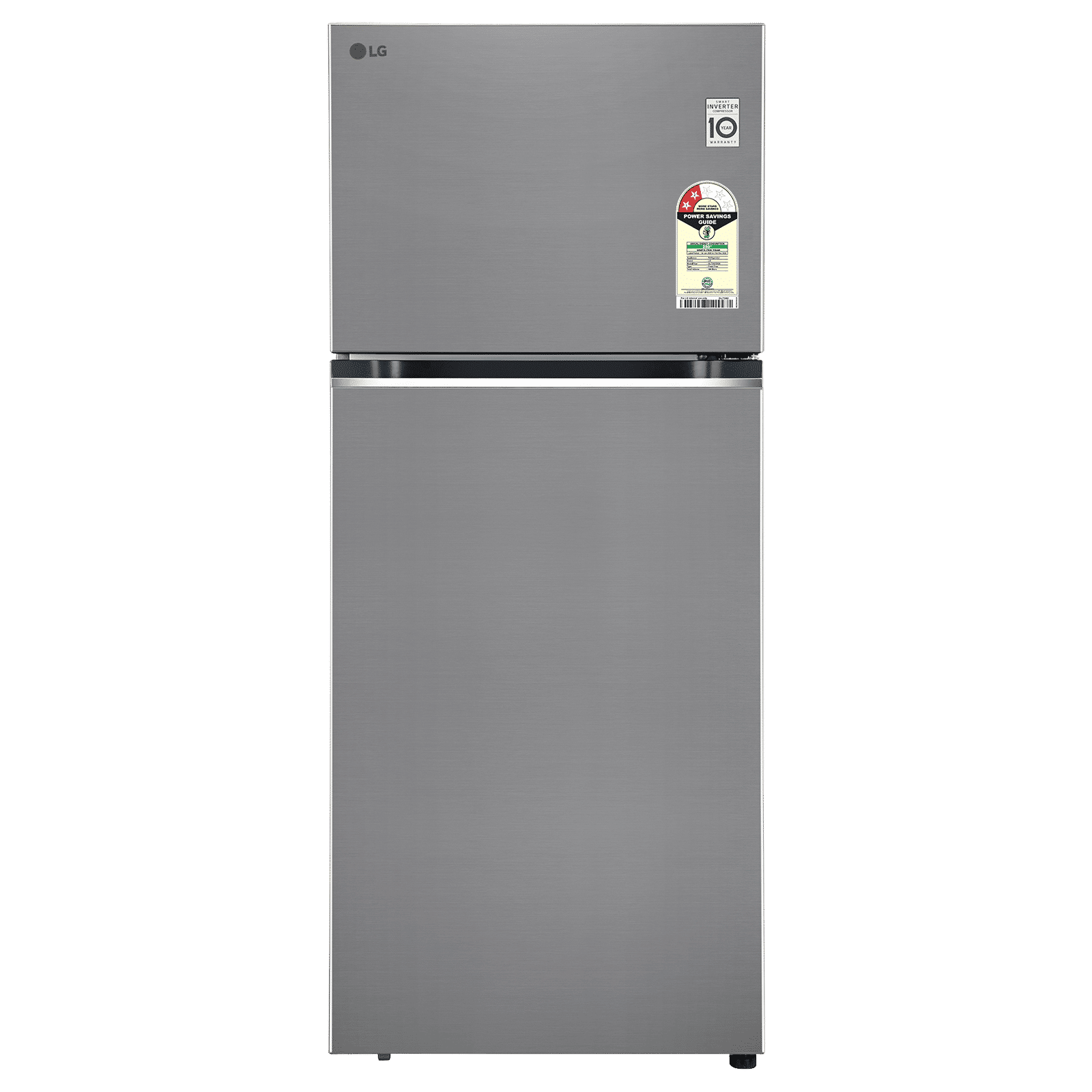 LG 380 Litres 2 Star Frost Free Double Door Smart Wifi Enabled Convertible Refrigerator with Multi Air Flow (GLT3826SNPZ, Shiny Steel)