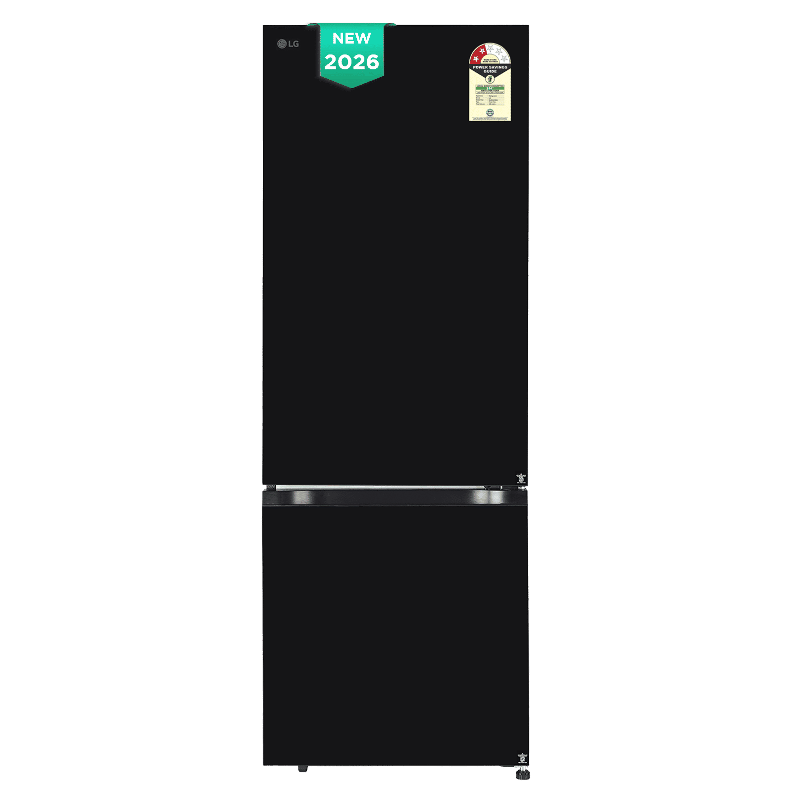 LG 340 Litres 2 Star Frost Free Double Door Bottom Mount Smart Wifi Enabled Convertible Refrigerator with Dual Veg Basket (GLB3426BEBM, Black Mirror) (2026 Model)