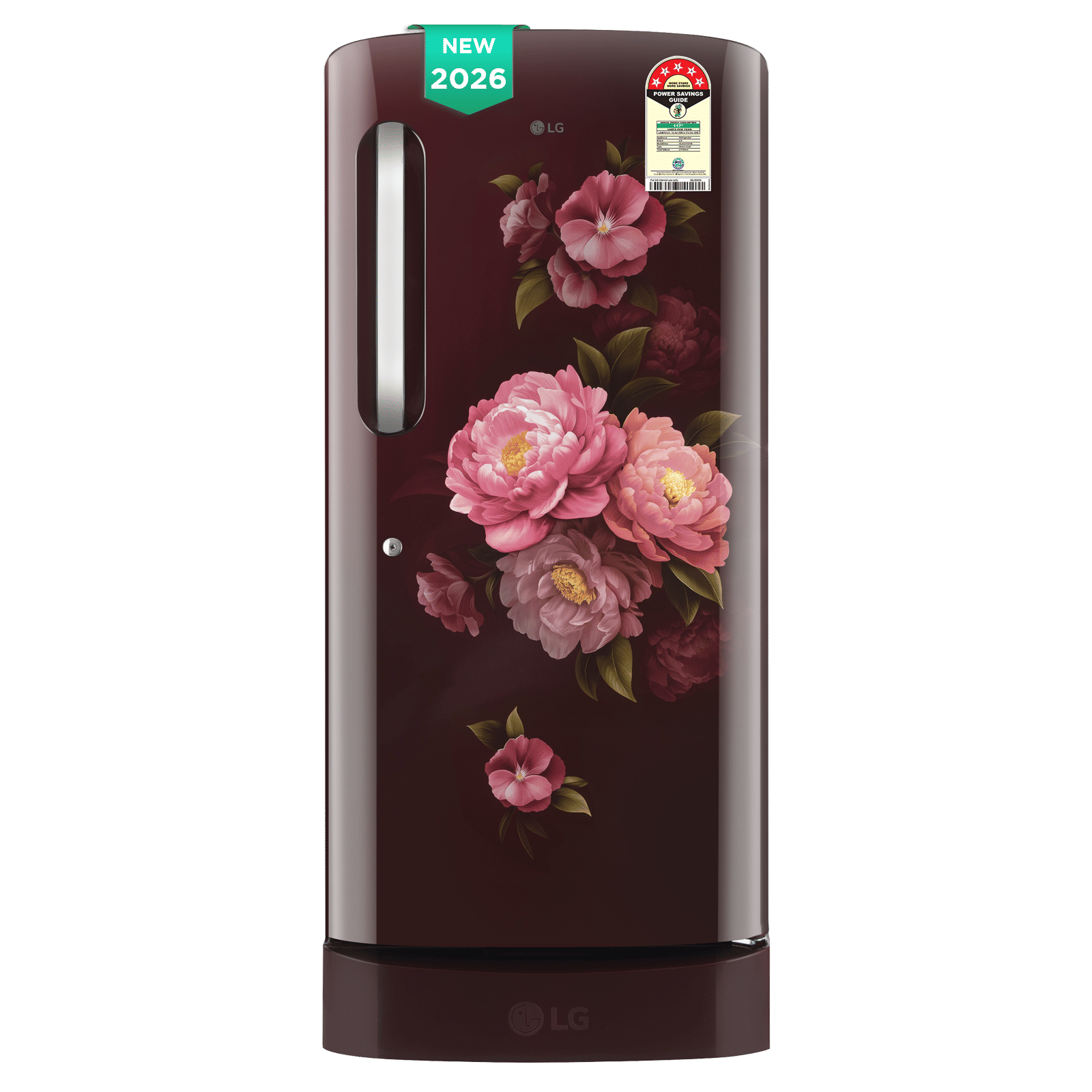LG 210 Litres 5 Star Direct Cool Single Door Refrigerator with Anti Bacterial Gasket (GLD2256ZAWS, Wine Spring) (2026 Model)