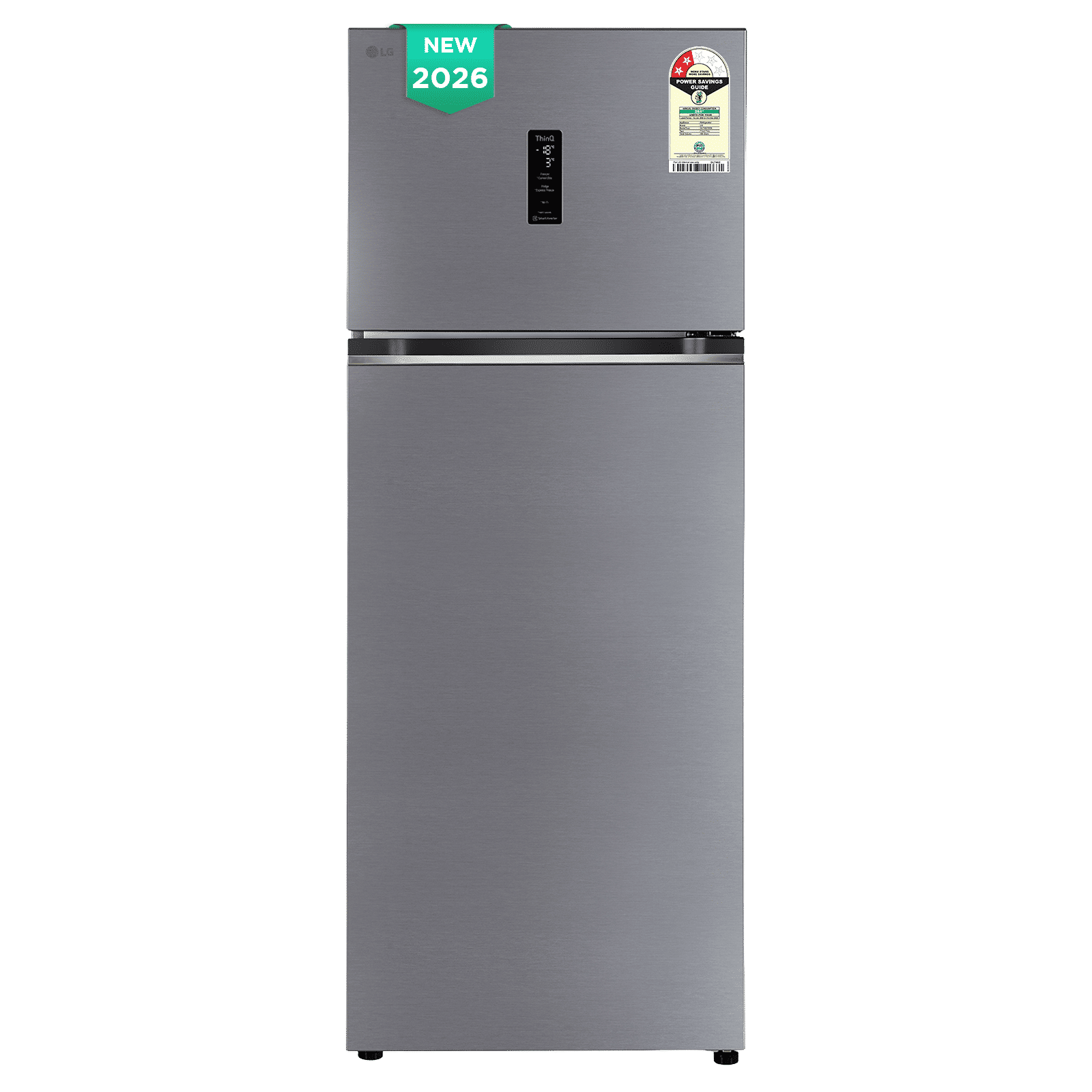 LG 466 Litres 2 Star Frost Free Double Door Smart Wifi Enabled Convertible Refrigerator with Fresh 0 Zone (GLT4626TMPZ, Shiny Steel) (2026 Model)