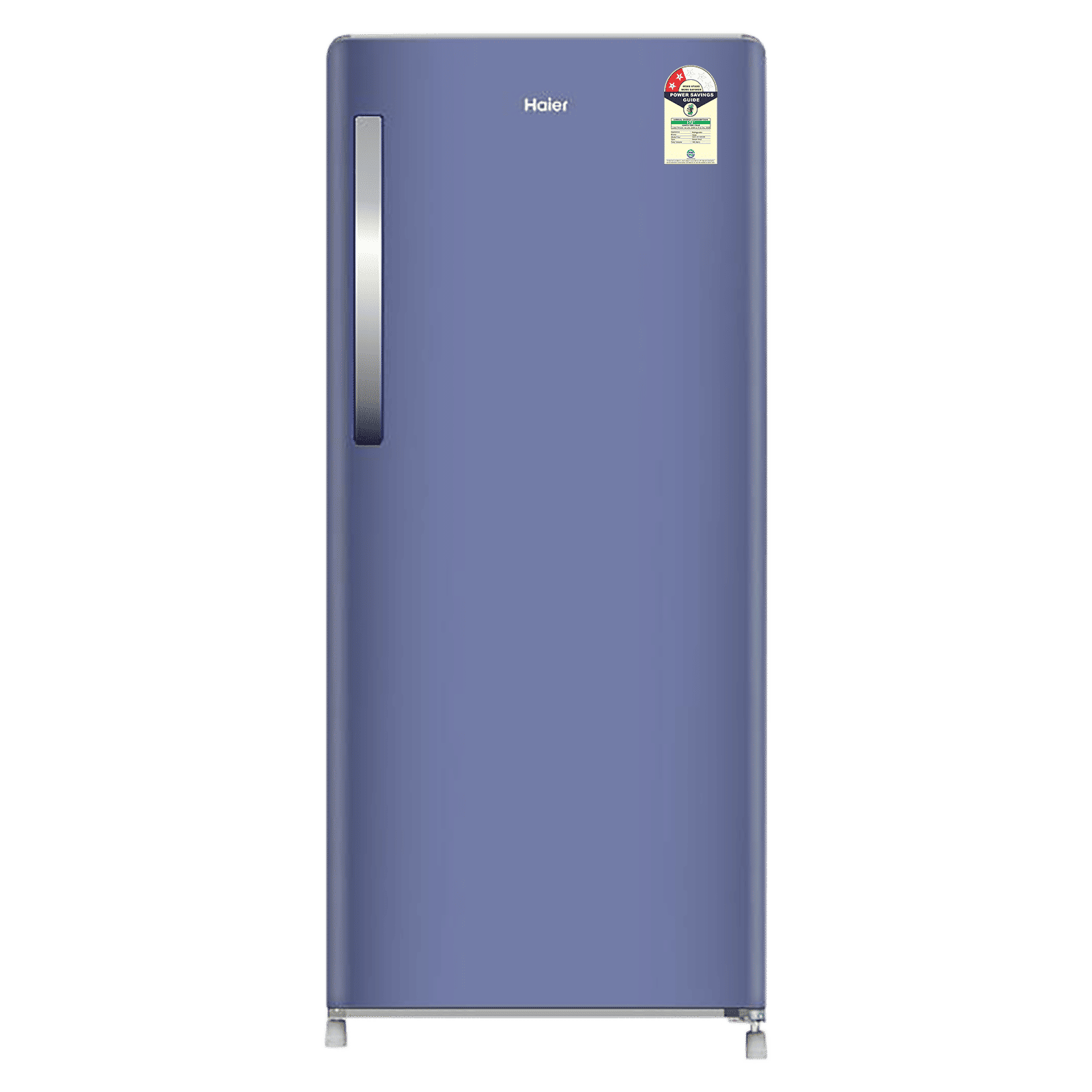 Haier 190 Litres 2 Star Direct Cool Single Door Refrigerator with Toughened Glass Shelves (HRD-2112BRBA-N, Radish Blue) (2026 Model) (2026 Model)