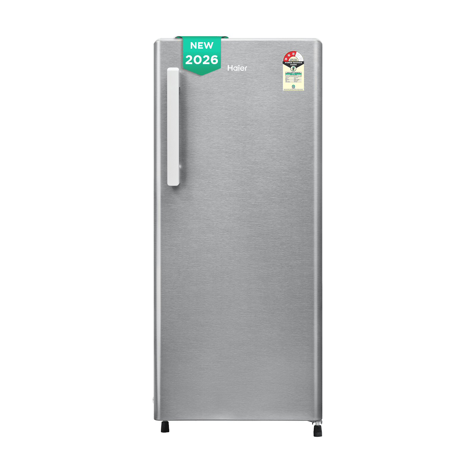Haier 190 Litres 3 Star Direct Cool Single Door Refrigerator with Stabilizer Free Operation (HRD-2113BBSA-N, Brushline Silver) (2026 Model) (2026 Model)