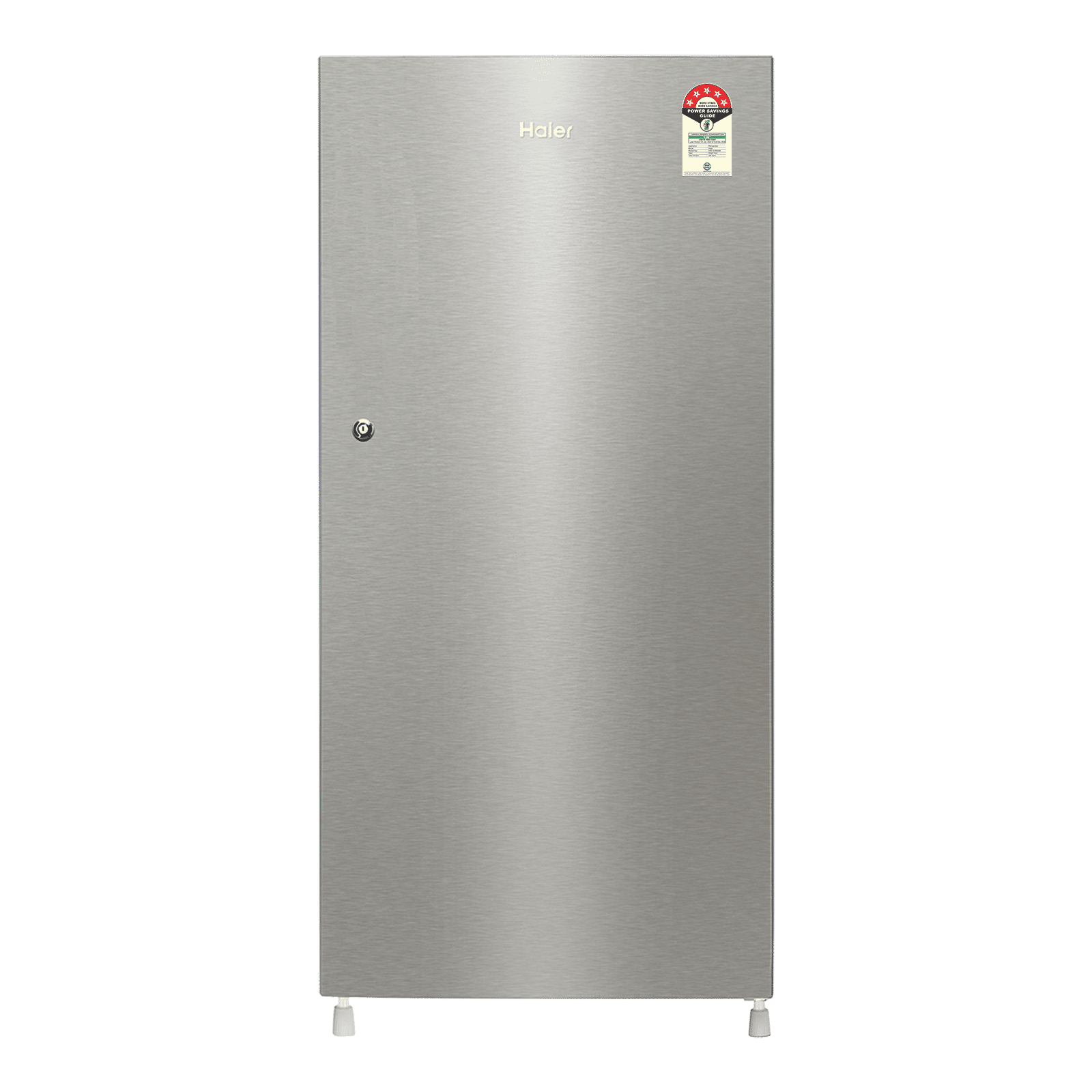 Haier 190 Litres 5 Star Direct Cool Single Door Refrigerator with Stabilizer Free Operation (HRD-2105BNSA-P, Nickel Steel) (2026 Model)