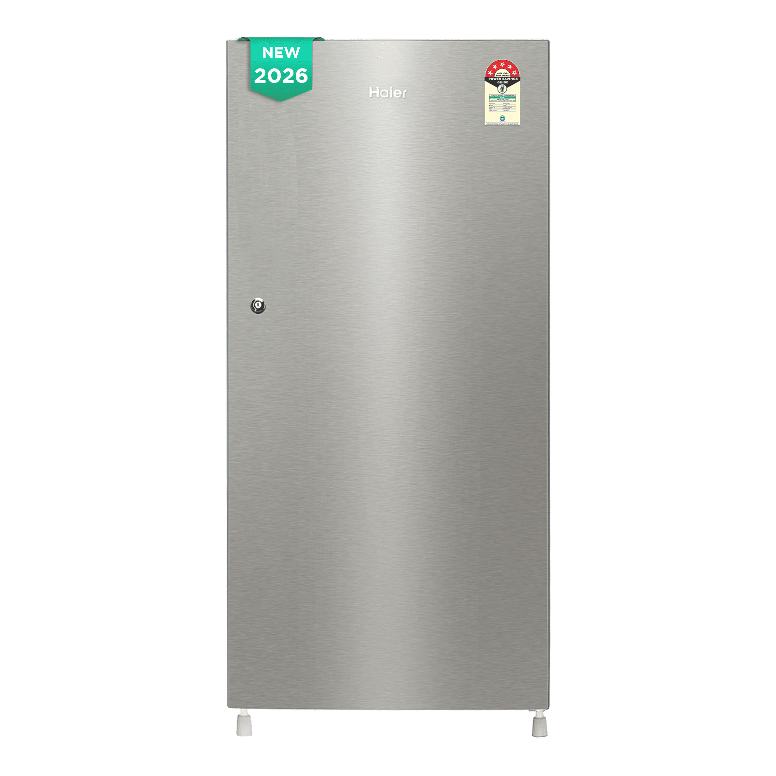 Haier 190 Litres 5 Star Direct Cool Single Door Refrigerator with Stabilizer Free Operation (HRD-2105BNSA-P, Nickel Steel) (2026 Model) (2026 Model)