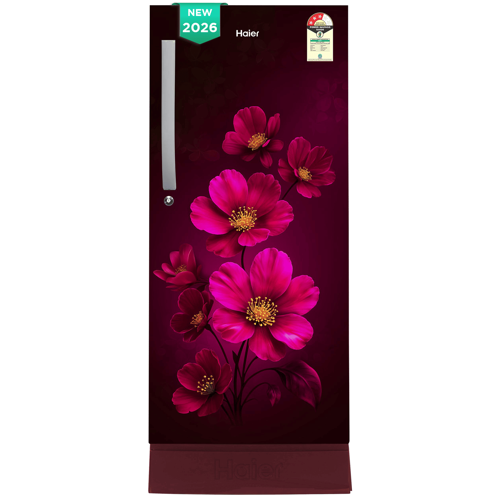 Haier 215 Litres 3 Star Direct Cool Single Door Refrigerator with Stabilizer Free Operation (HRD-2353PRXA-P, Red Xsenia) (2026 Model)