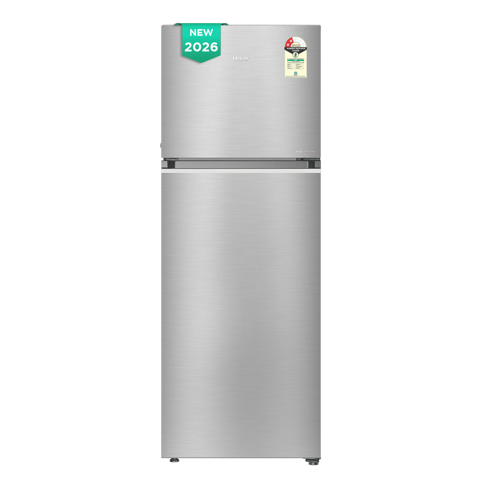 Haier 358 Litres 2 Star Frost Free Double Door Convertible Refrigerator with Triple Inverter Technology (HRF-4082BISA-P, Inox Steel) (2026 Model) (2026 Model)