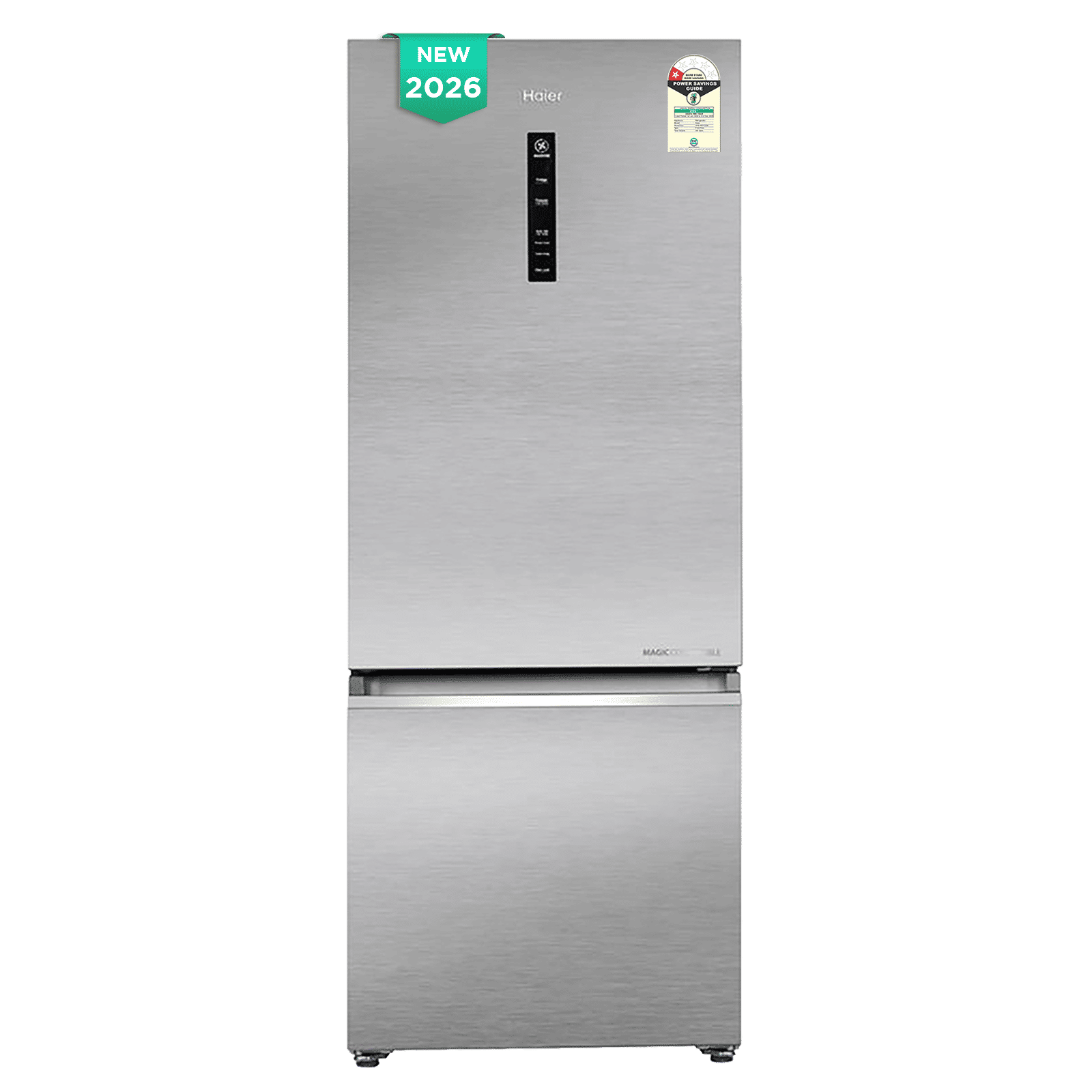 Haier 445 Litres 1 Star Frost Free Double Door Bottom Mount Convertible Refrigerator with Triple Inverter Technology (HRB-4951BISA-P, Inox Steel) (2026 Model)
