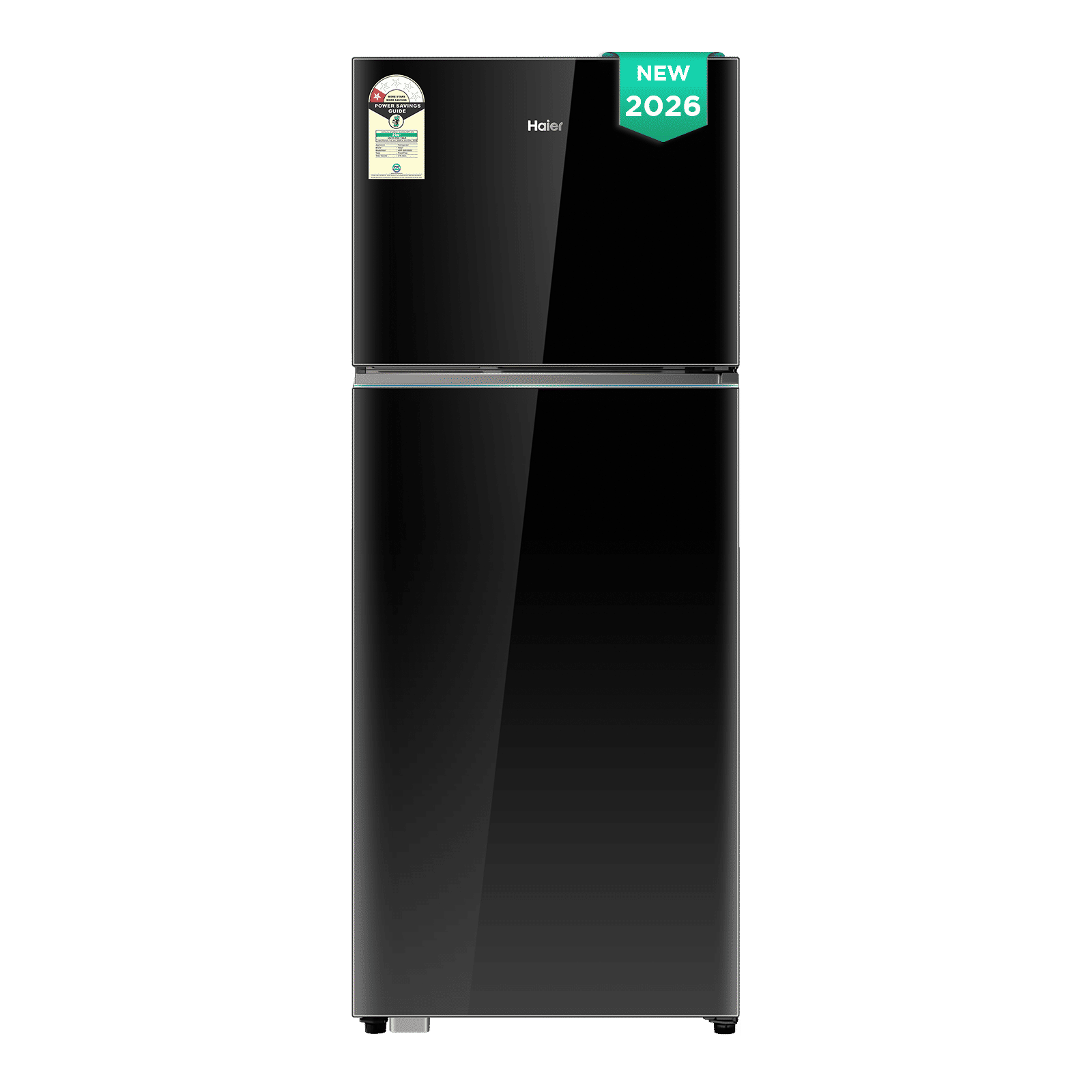 Haier 475 Litres 1 Star Frost Free Double Door Refrigerator with Solar Connectivity (HRF-5251PKGA-N, Black Glass) (2026 Model)