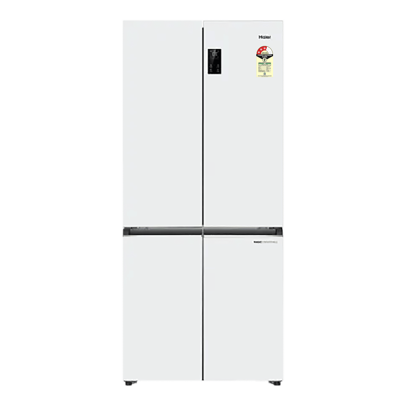 Haier Vogue Lumiere 520 Litres 3 Star Frost Free Side by Side Refrigerator with Digital Display Panel (HRB-600PW, Pearl White)