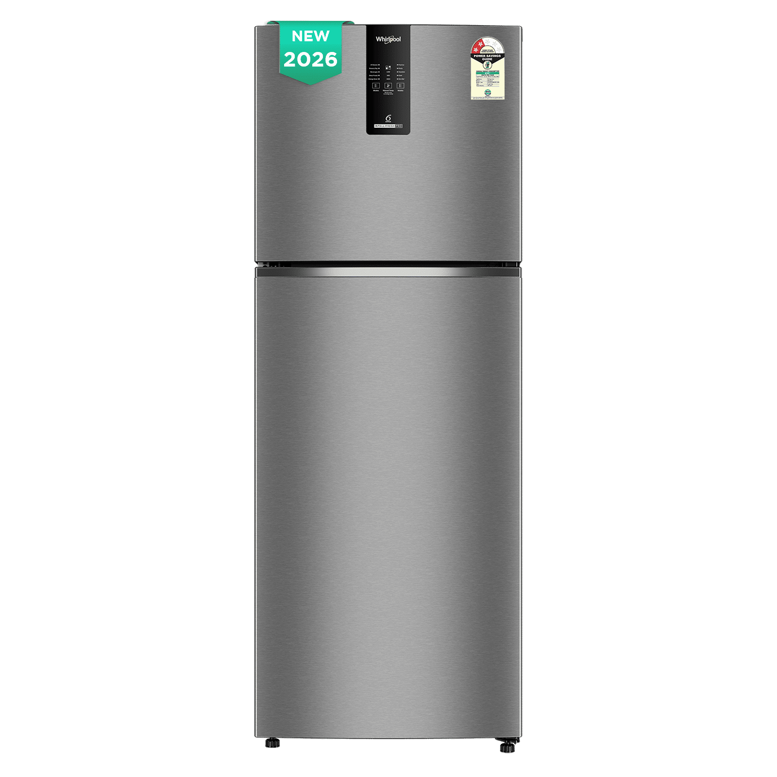 Whirlpool Intellifresh Pro 235 Litres 2 Star Frost Free Double Door Convertible Refrigerator with Stabilizer Free Operation (22344, Silver) (2026 Model)