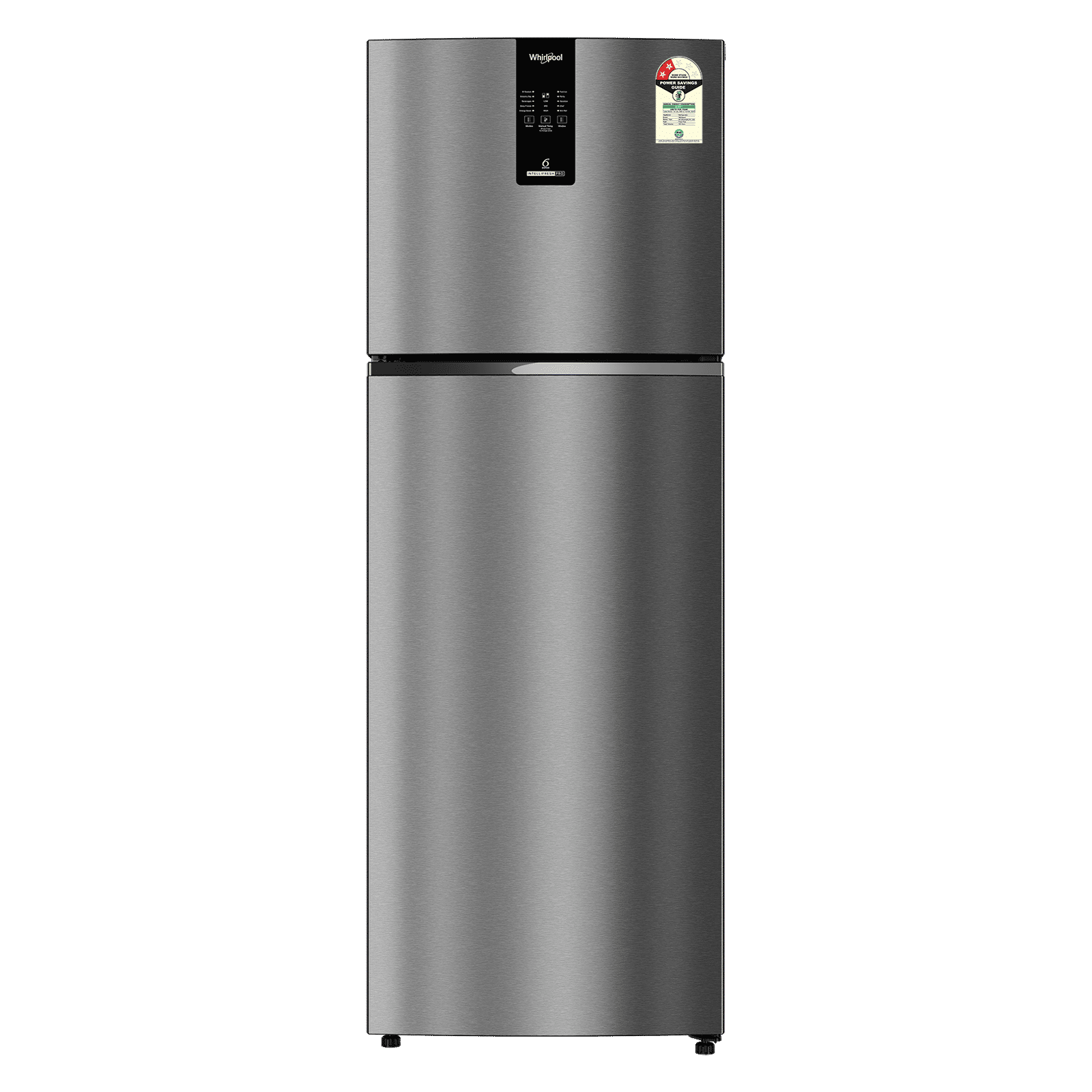 Whirlpool Intellifresh Pro 308 Litres 2 Star Frost Free Double Door Convertible Refrigerator with 6th Sense Deep Freeze Technology (22409, Silver) (2026 Model)