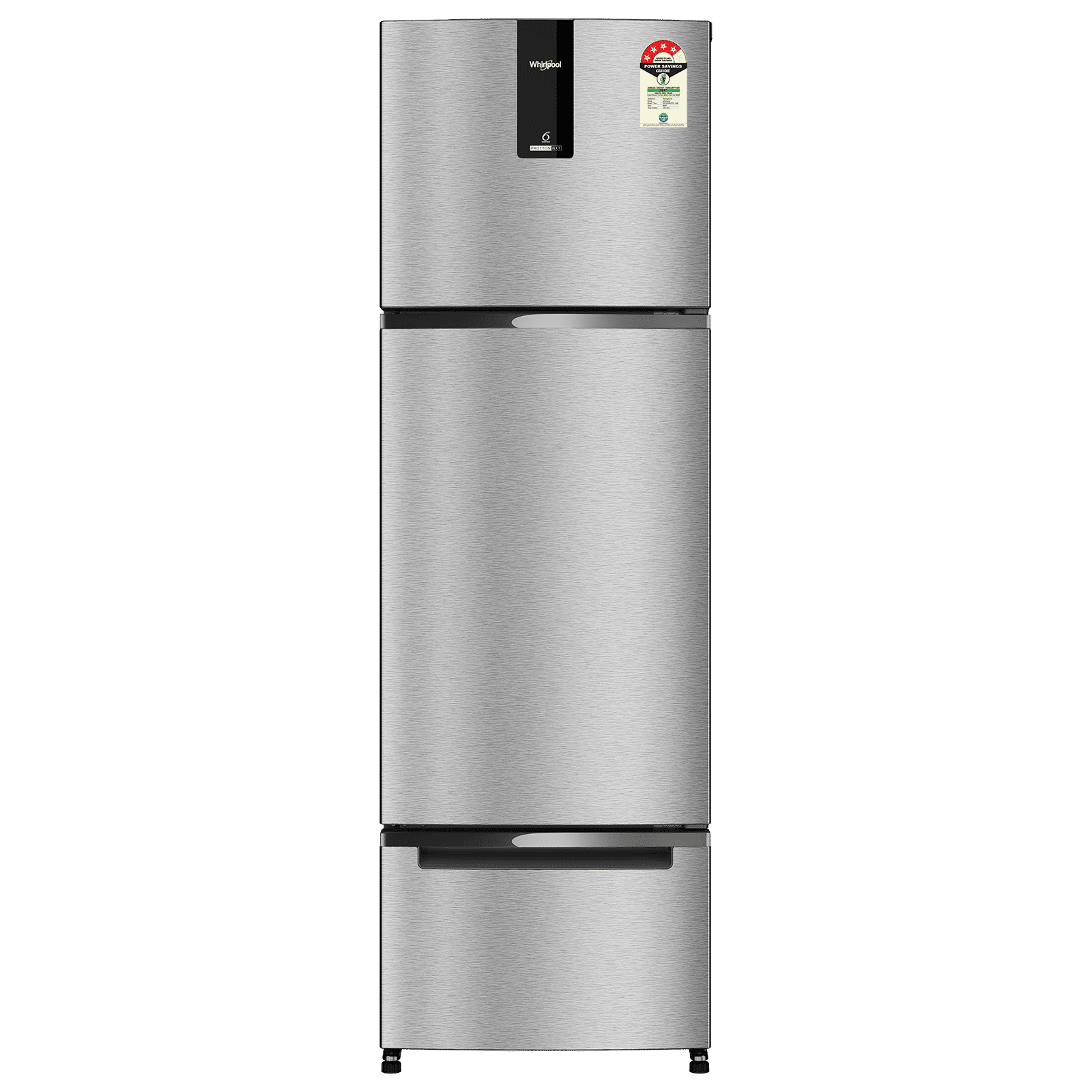 Whirlpool Protton Nxt 250 Litres 4 Star Frost Free Triple Door Refrigerator with Microblock Technology (22371, Silver)