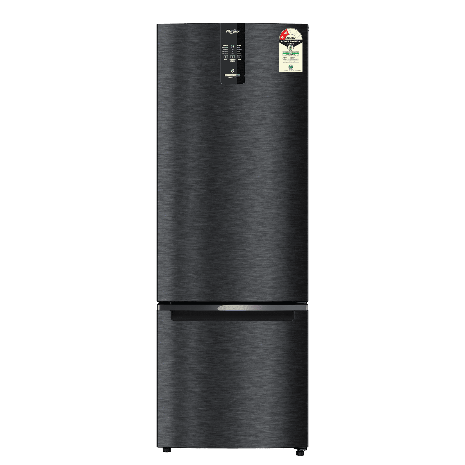 Whirlpool Intellifresh Pro 312 Litres 2 Star Frost Free Double Door Bottom Mount Convertible Refrigerator with 6th Sense Adaptive Intelligence Technology (22403, Black)