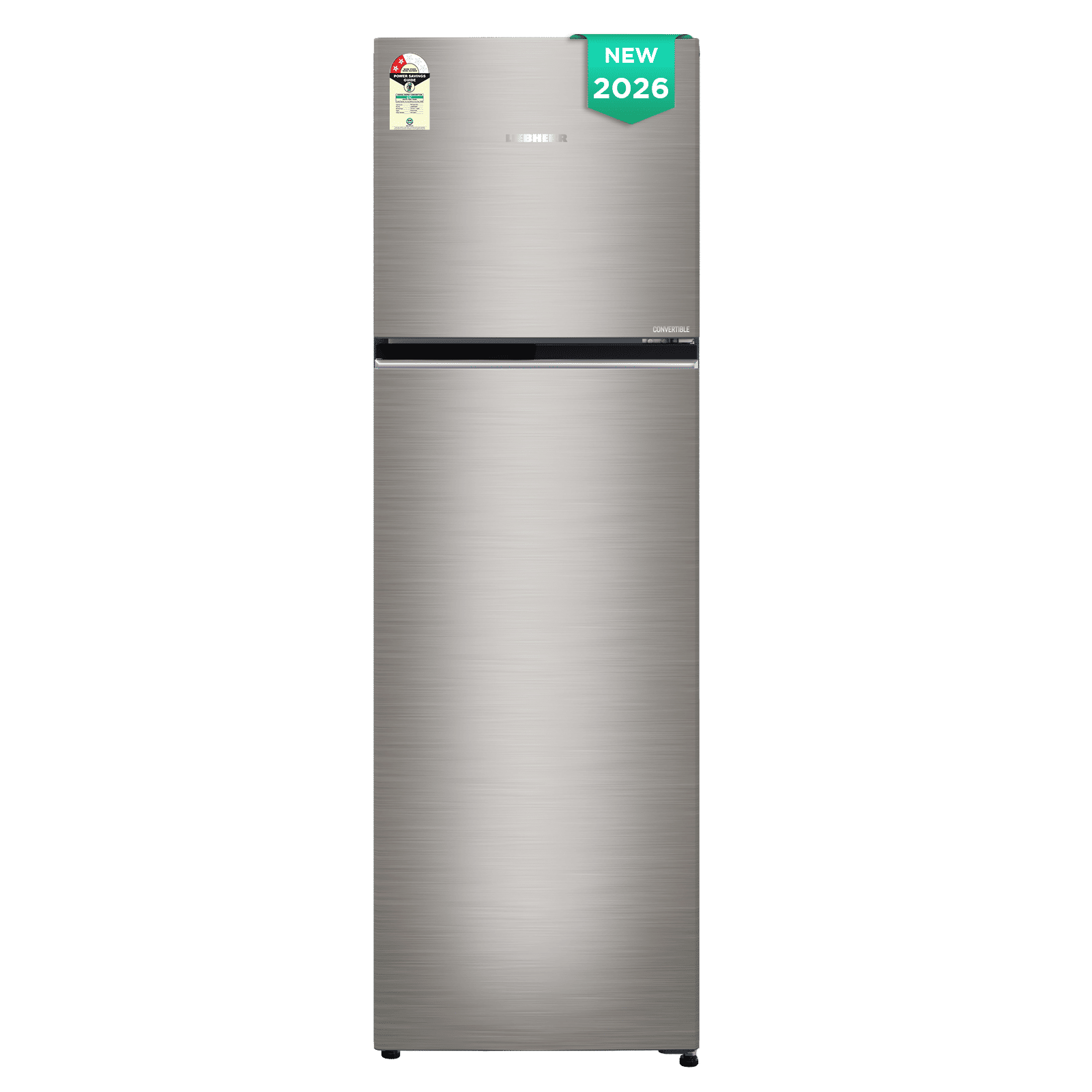 Liebherr Cluster 3 316 Litres 2 Star Frost Free Double Door Convertible Refrigerator with Duo Cool Technology (TVHgsB 3131, Grey Steel) (2026 Model)