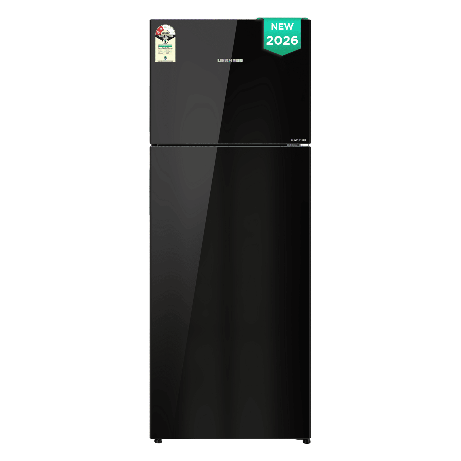 Liebherr Cluster 3 428 Litres 2 Star Frost Free Double Door Convertible Refrigerator with Duo Cool Technology (TVPbgB 4231, Black Gloss) (2026 Model)