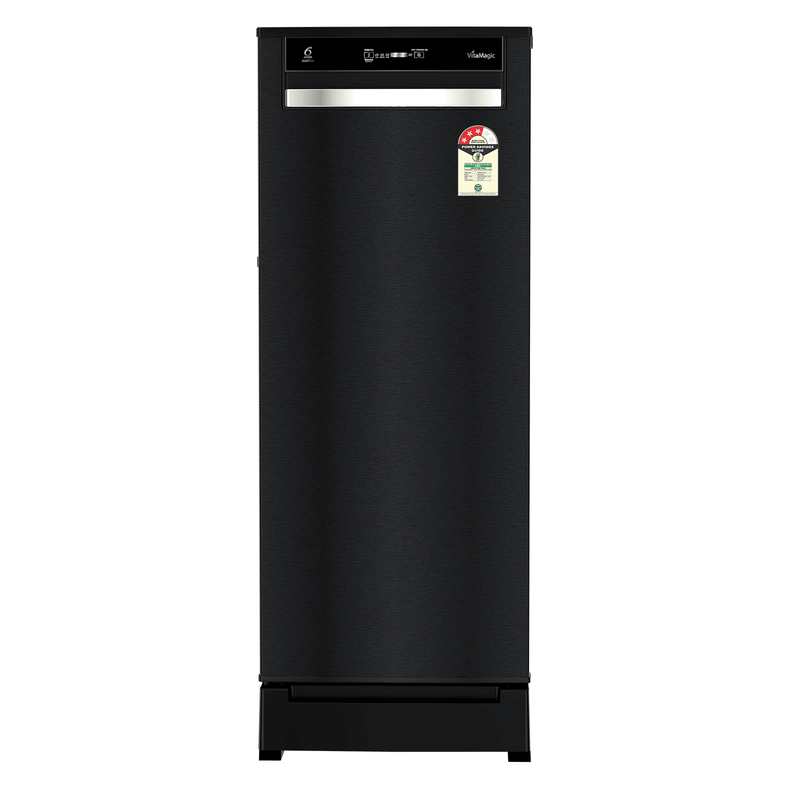 Whirlpool Vitamagic Pro 207 Litres 3 Star Direct Cool Single Door Refrigerator with 6th Sense Intellifrost Technology (73817, Gravity Black)