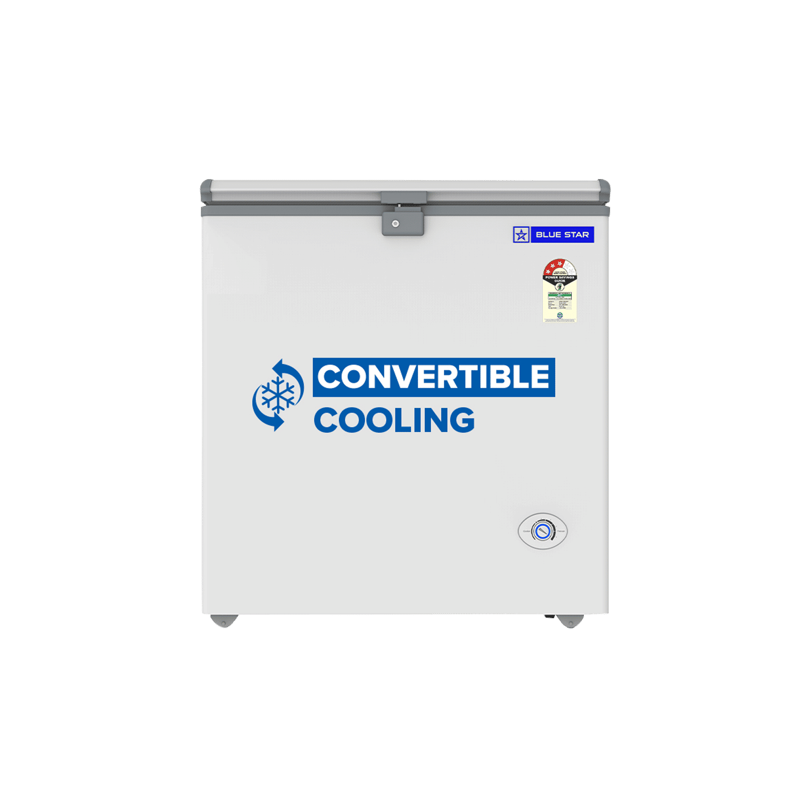 Blue Star N Series 150 Litres 3 Star Direct Cool Single Door Deep Freezer with Quadracool Technology (HT3-N180, White)