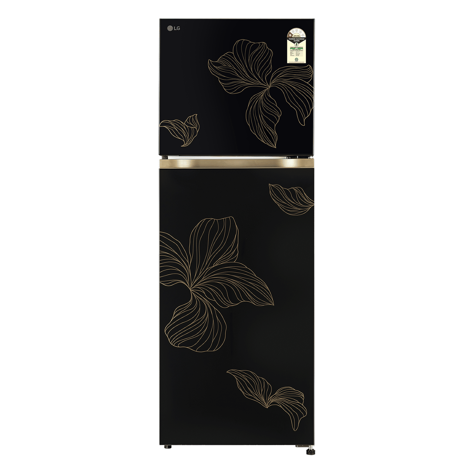 LG 251 Litres 1 Star Frost Free Double Door Refrigerator with Smart Mode (GLT2516WXRO, Radiant Onyx)