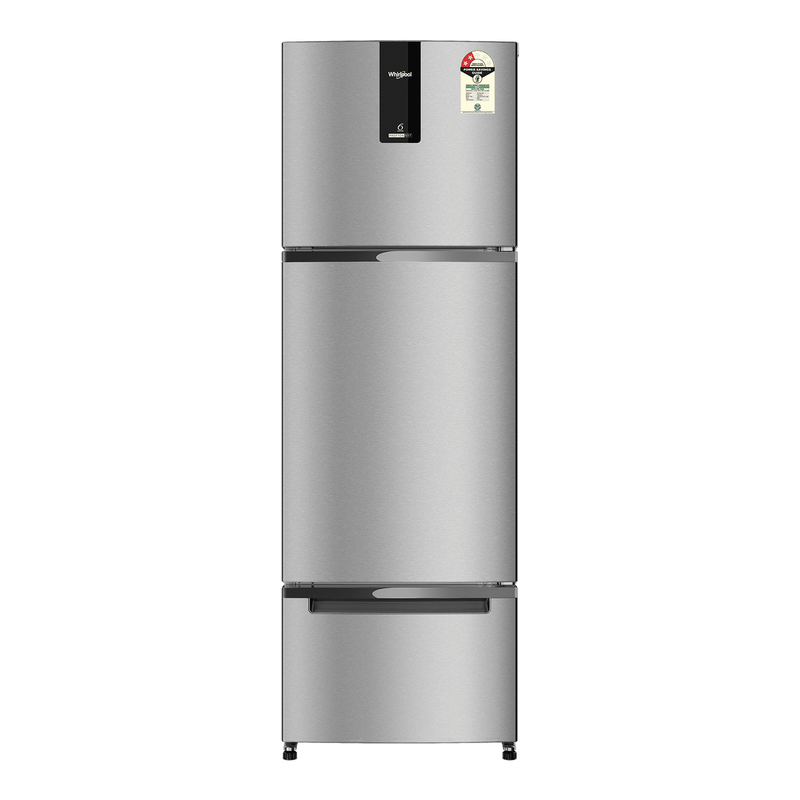 Whirlpool Protton Nxt 237 Litres 2 Star Frost Free Triple Door Convertible Refrigerator with Microblock Technology (22355, Silver) (2026 Model)