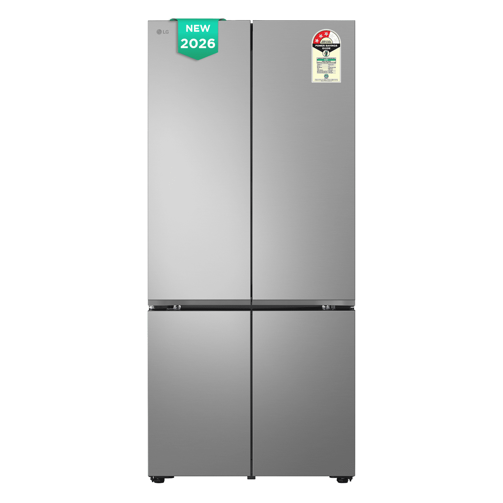 LG 574 Litres 3 Star Frost Free Side by Side Refrigerator with Smart Diagnosis (GVB23FFLMB, Prime Silver) (2026 Model)