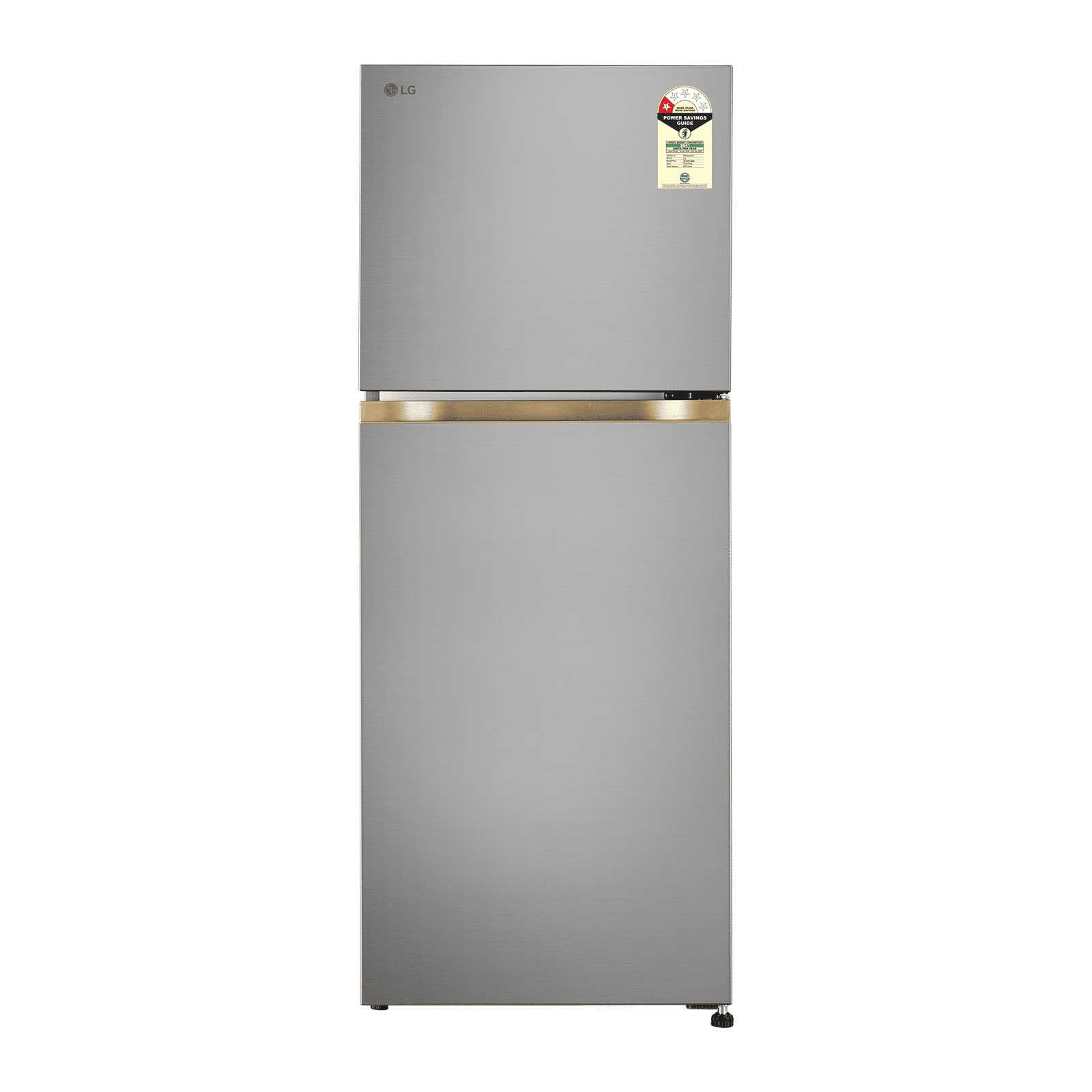 LG 225 Litres 1 Star Frost Free Double Door Refrigerator with Express Freeze (GLT2216WYPZ, Shiny Steel)